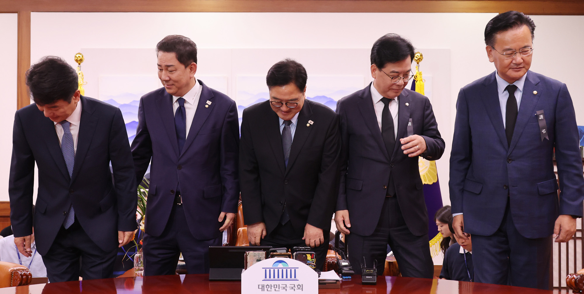 정치;국회;우원식;김병기;송언석;국회의장여야원내대표회동