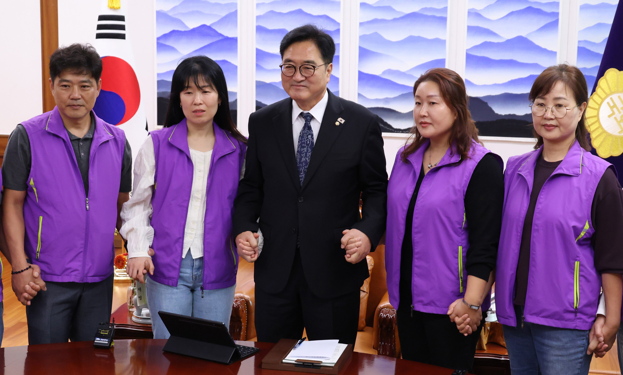 정치;국회;우원식 국회의장;이태원참사유가족