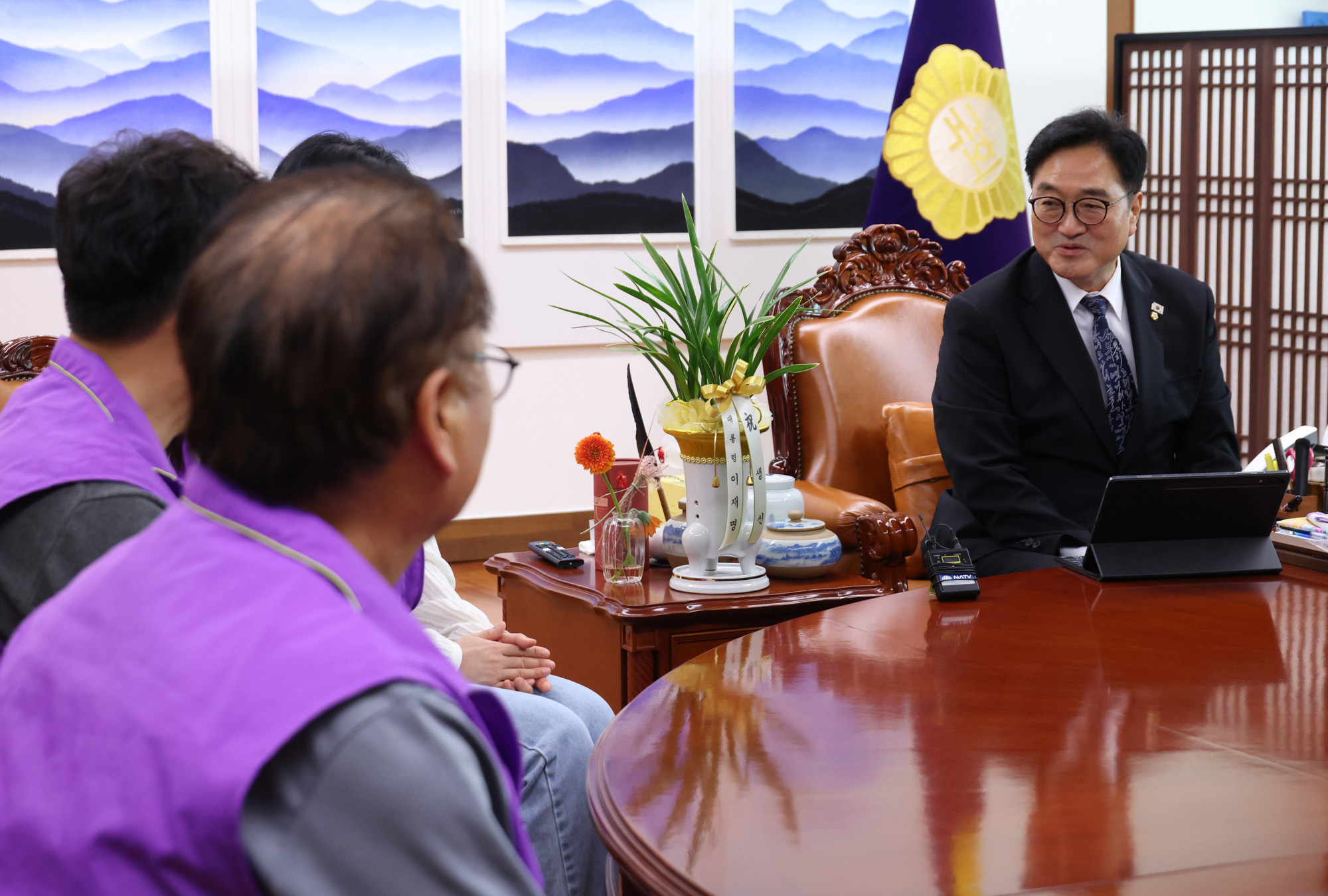 정치;국회;우원식 국회의장;이태원참사유가족