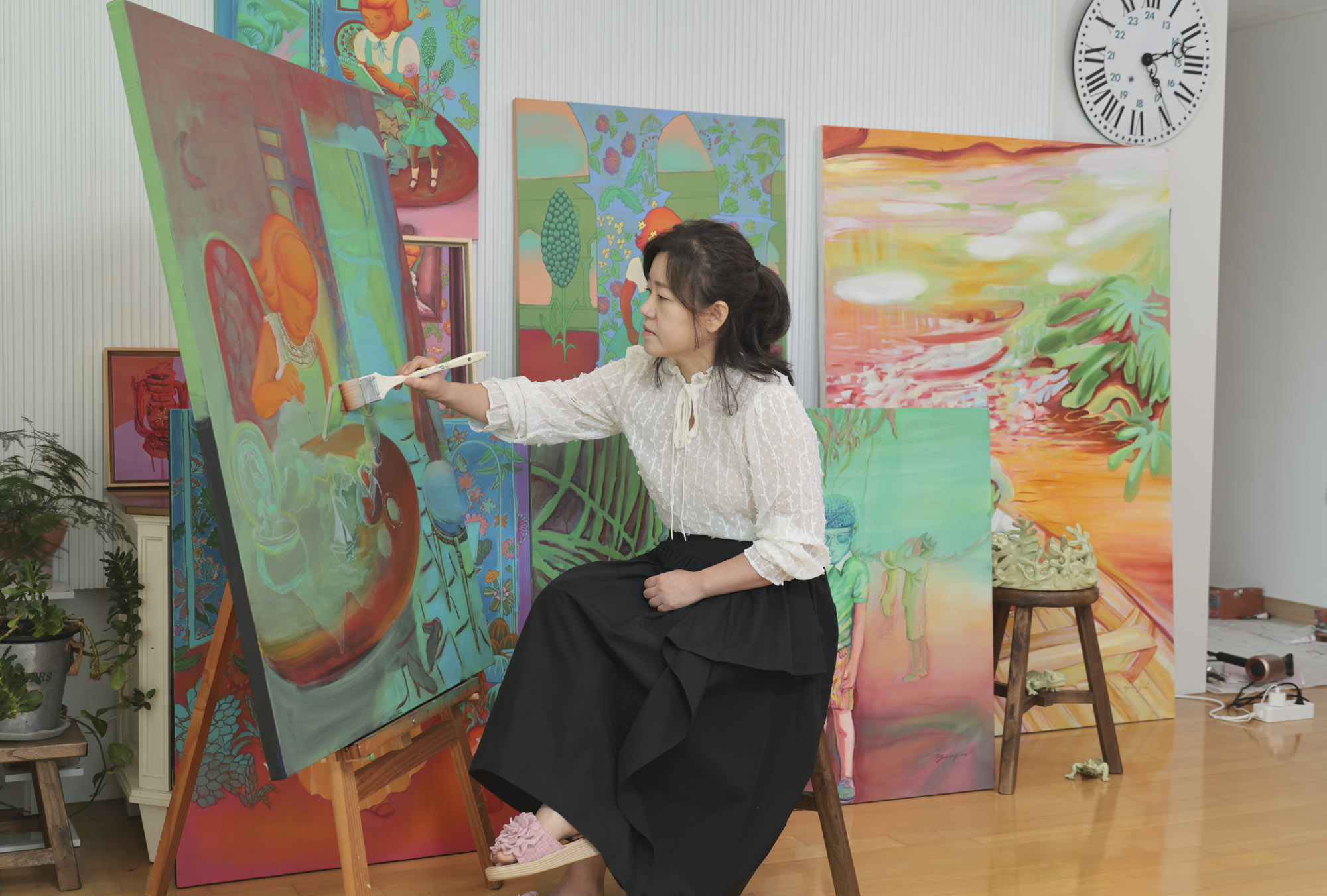 김양미;김양미작가;한국미술응원프로젝트;화가의방;그림;아티스트