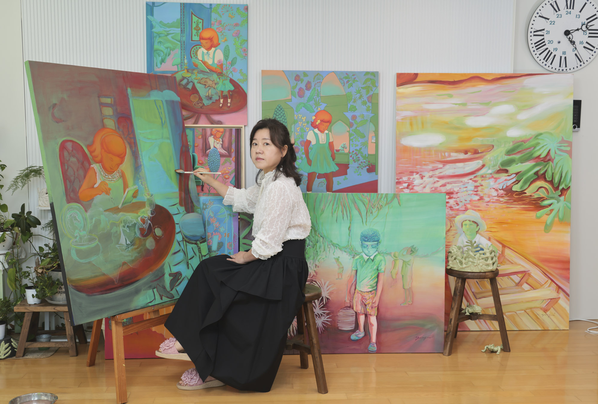김양미;김양미작가;한국미술응원프로젝트;화가의방;그림;아티스트
