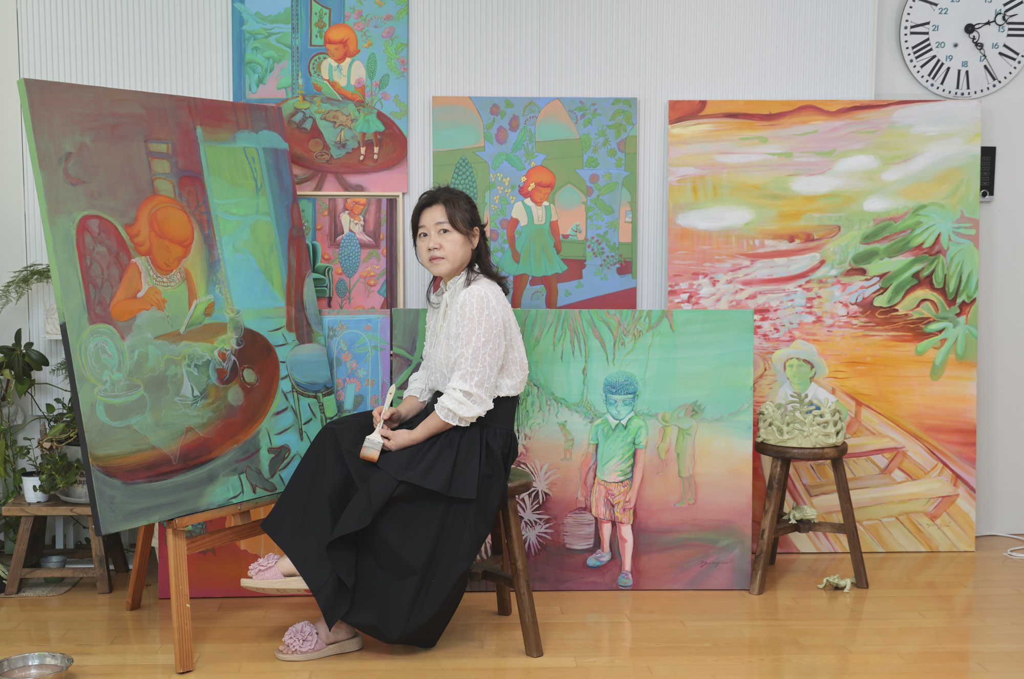 김양미;김양미작가;한국미술응원프로젝트;화가의방;그림;아티스트