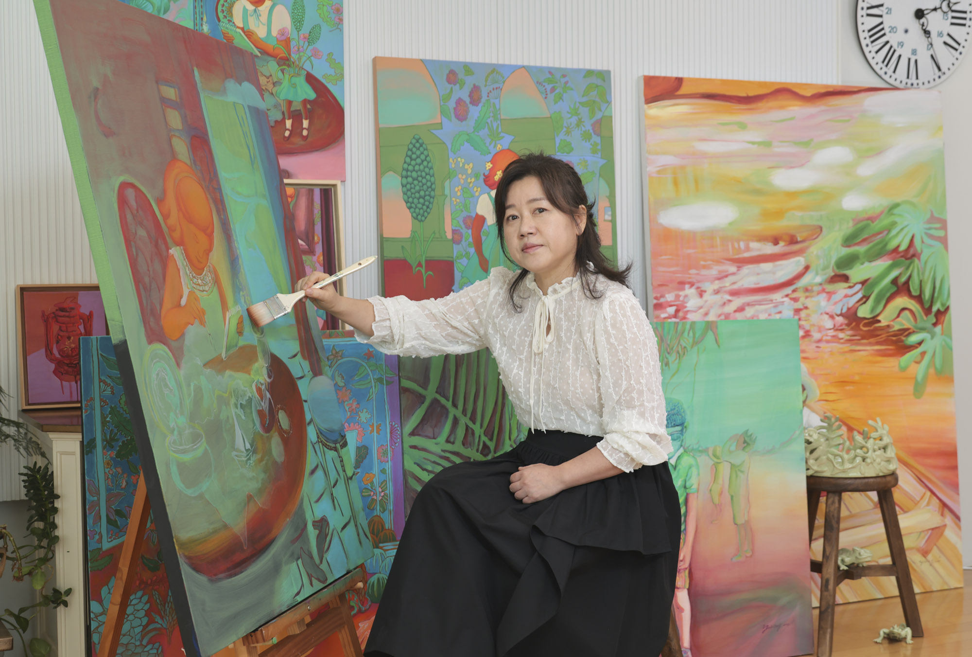 김양미;김양미작가;한국미술응원프로젝트;화가의방;그림;아티스트