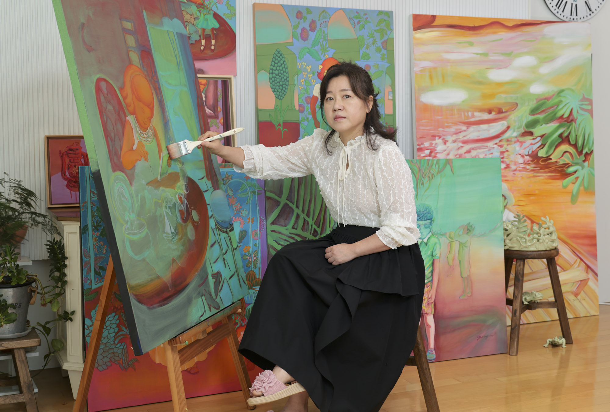 김양미;김양미작가;한국미술응원프로젝트;화가의방;그림;아티스트