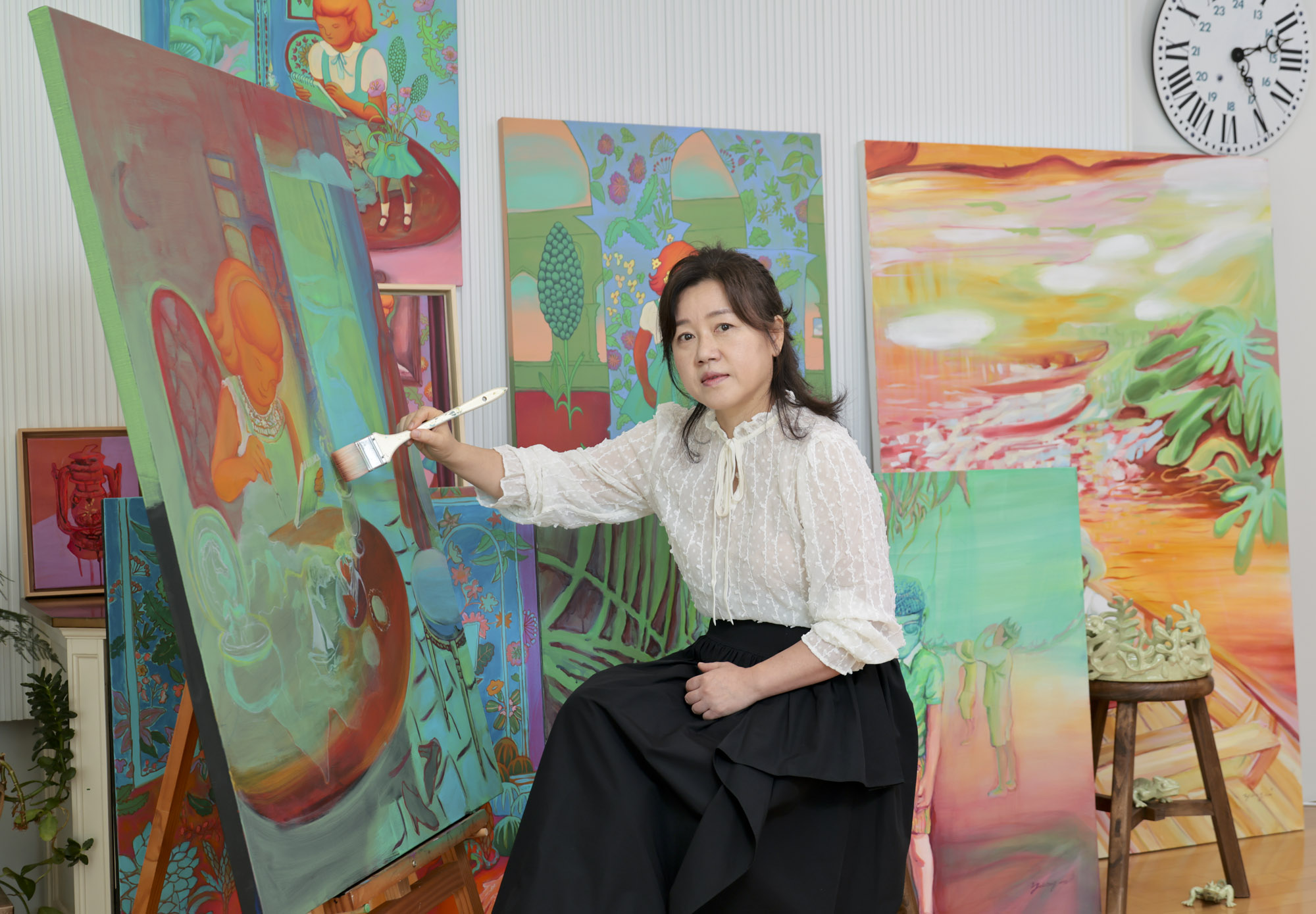 김양미;김양미작가;한국미술응원프로젝트;화가의방;그림;아티스트