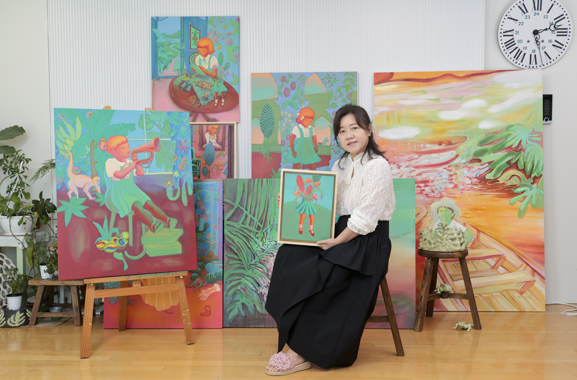 김양미;김양미작가;한국미술응원프로젝트;화가의방;그림;아티스트