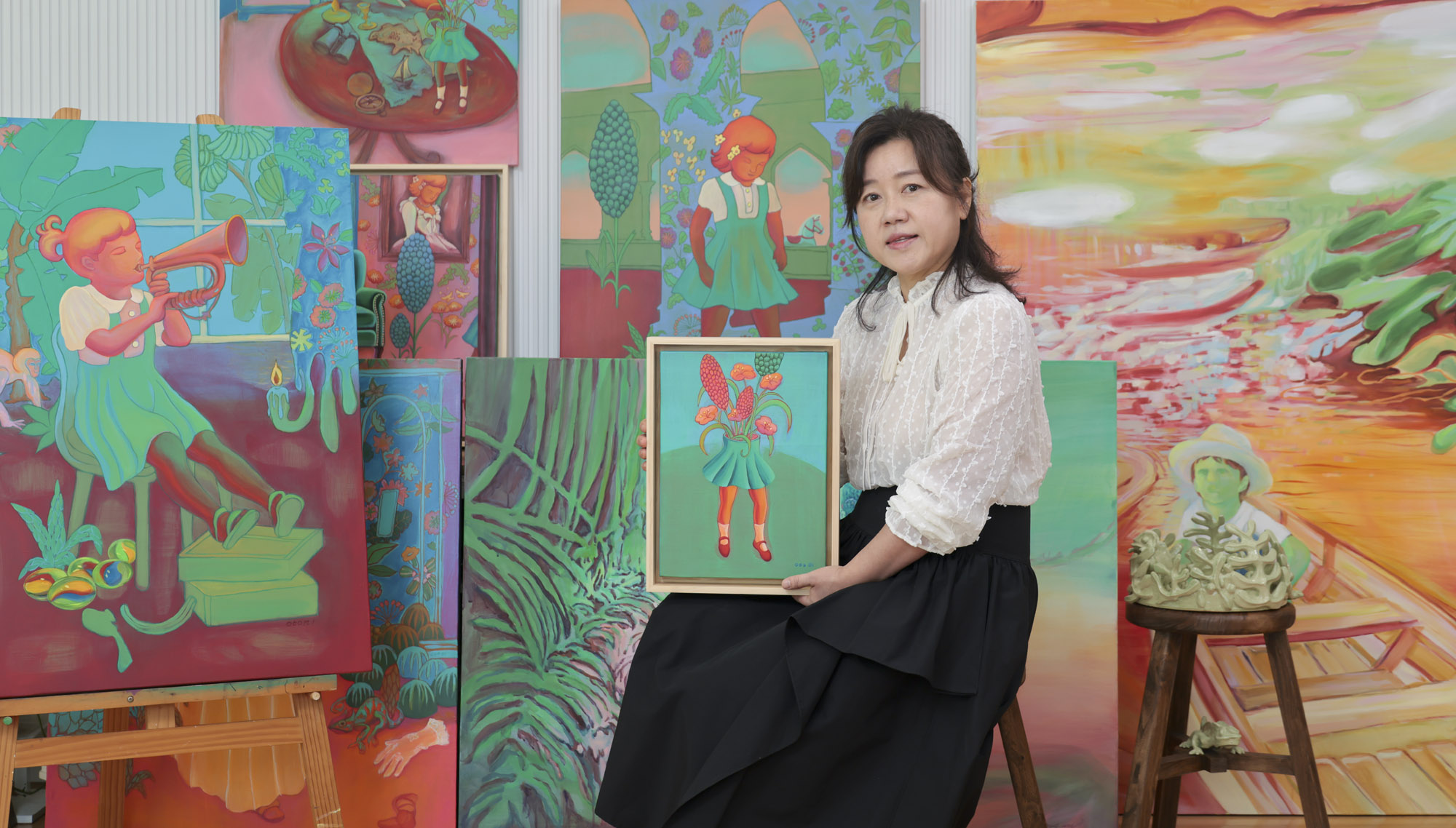 김양미;김양미작가;한국미술응원프로젝트;화가의방;그림;아티스트