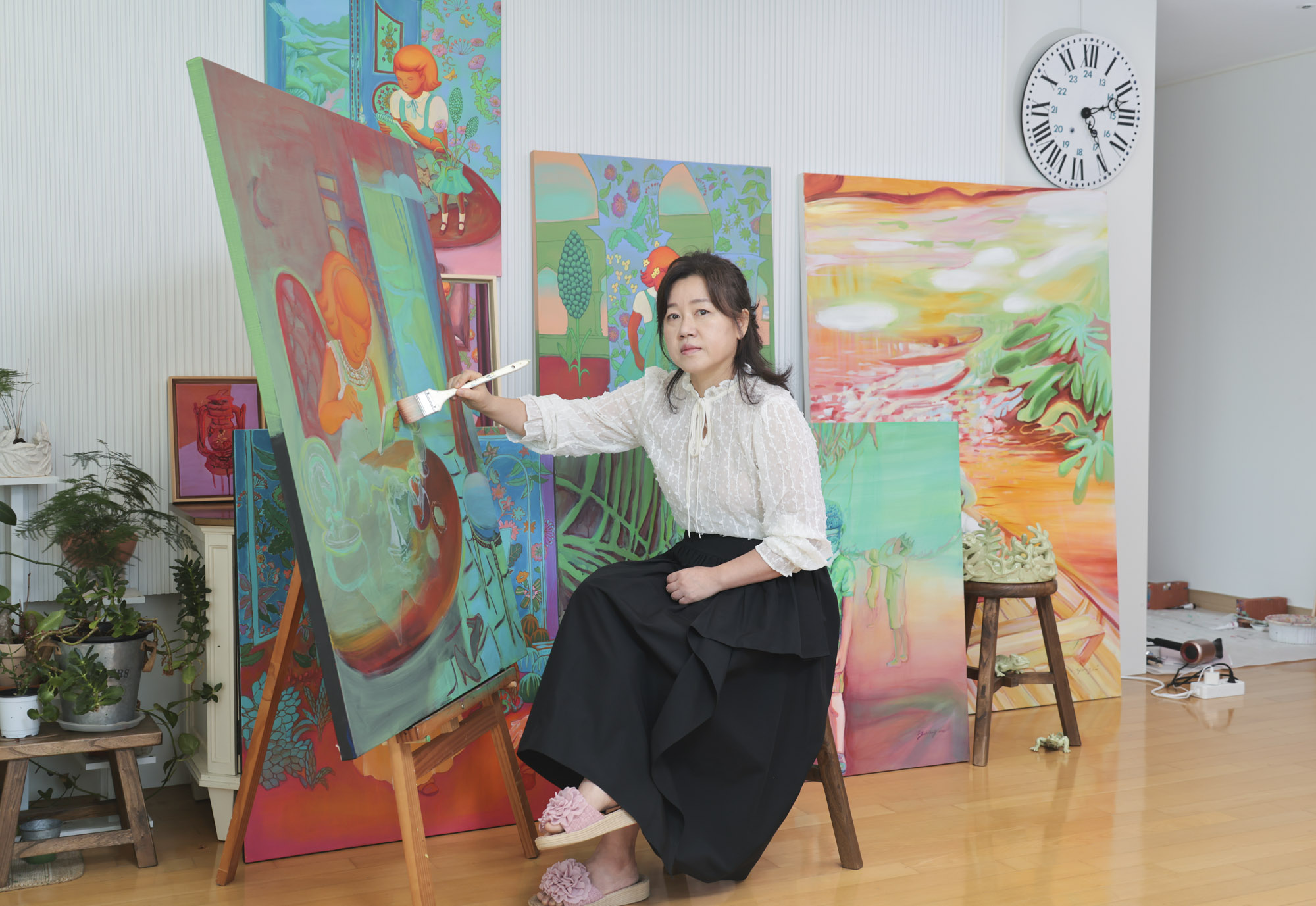 김양미;김양미작가;한국미술응원프로젝트;화가의방;그림;아티스트