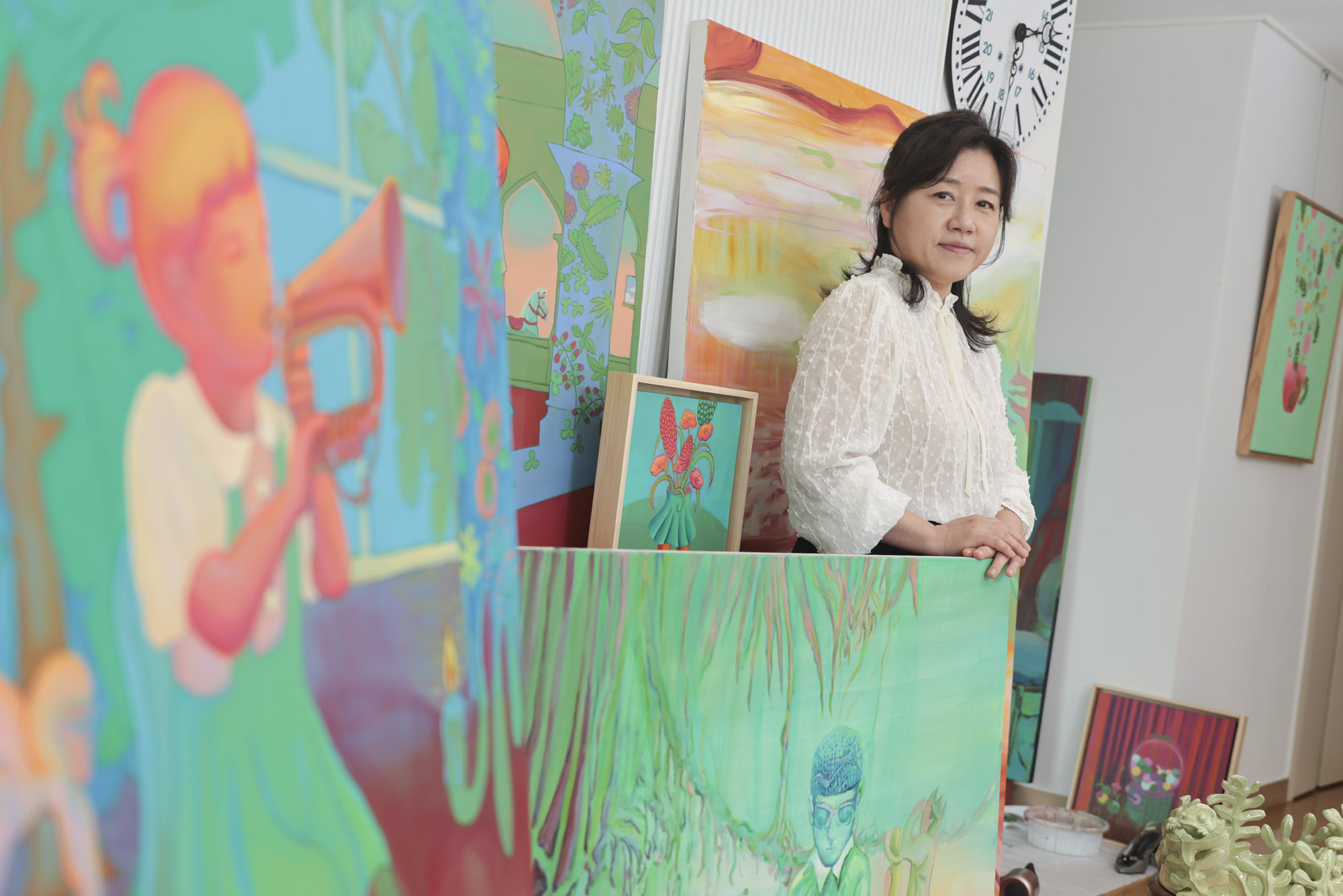 김양미;김양미작가;한국미술응원프로젝트;화가의방;그림;아티스트