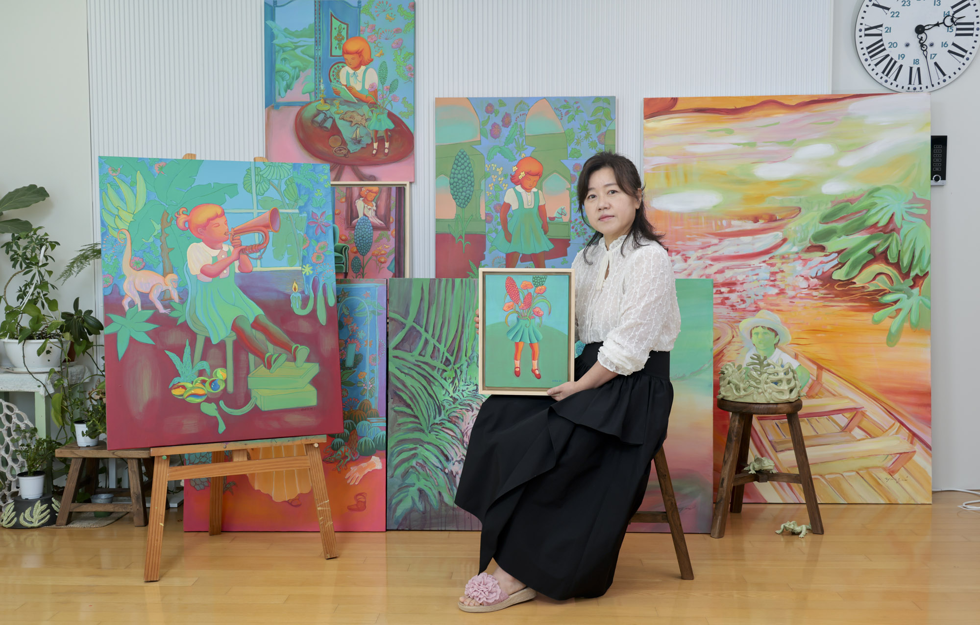 김양미;김양미작가;한국미술응원프로젝트;화가의방;그림;아티스트