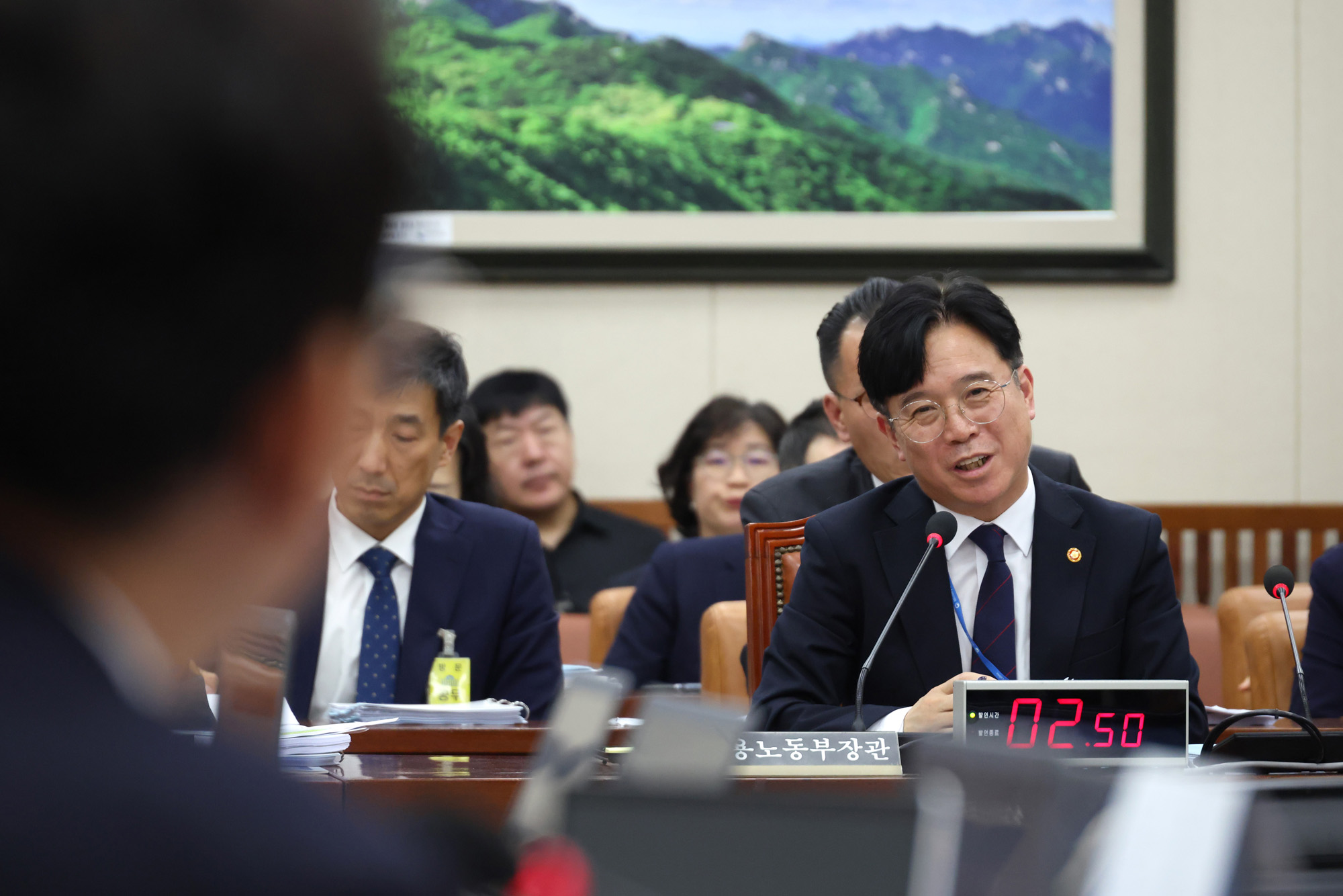 정치;국회;국정감사;국감;기후에너지환경고용노동위원회;고뇽노동부;김영훈 고용노동부장관
