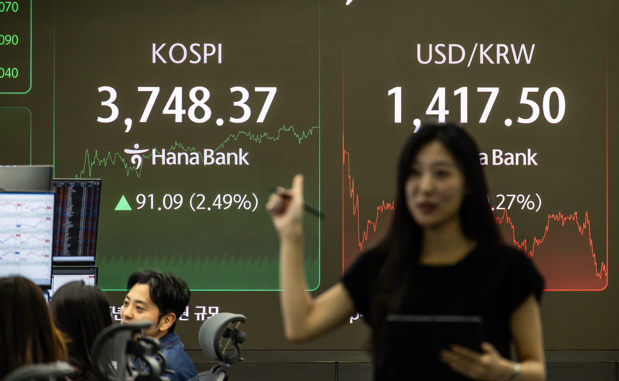 경제;금융;주식;주가;코스피;코스피종가;코스피최고치;코스피신고가;하나은행딜링룸;국장;코스피3700선돌파