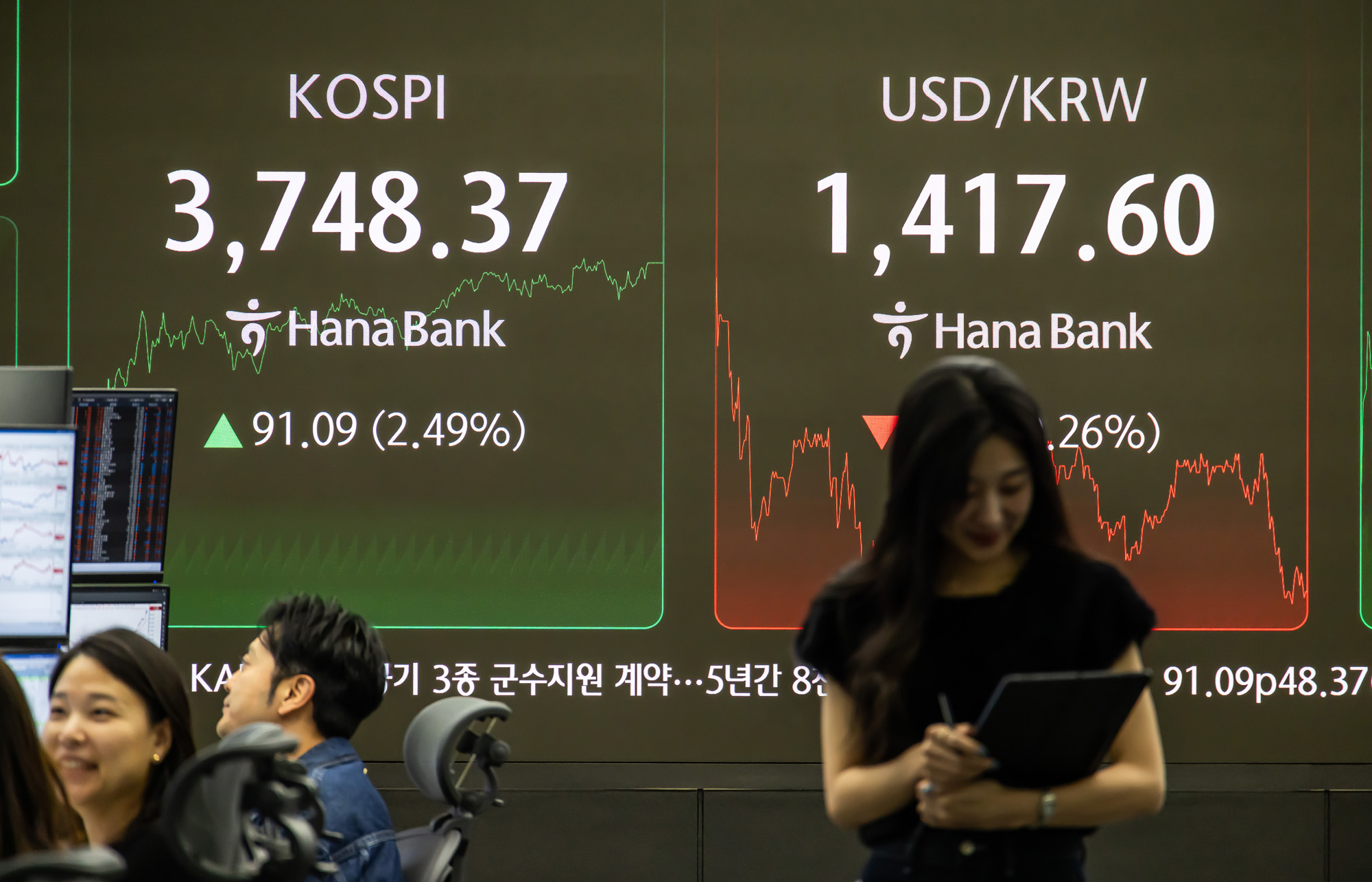 경제;금융;주식;주가;코스피;코스피종가;코스피최고치;코스피신고가;하나은행딜링룸;국장;코스피3700선돌파