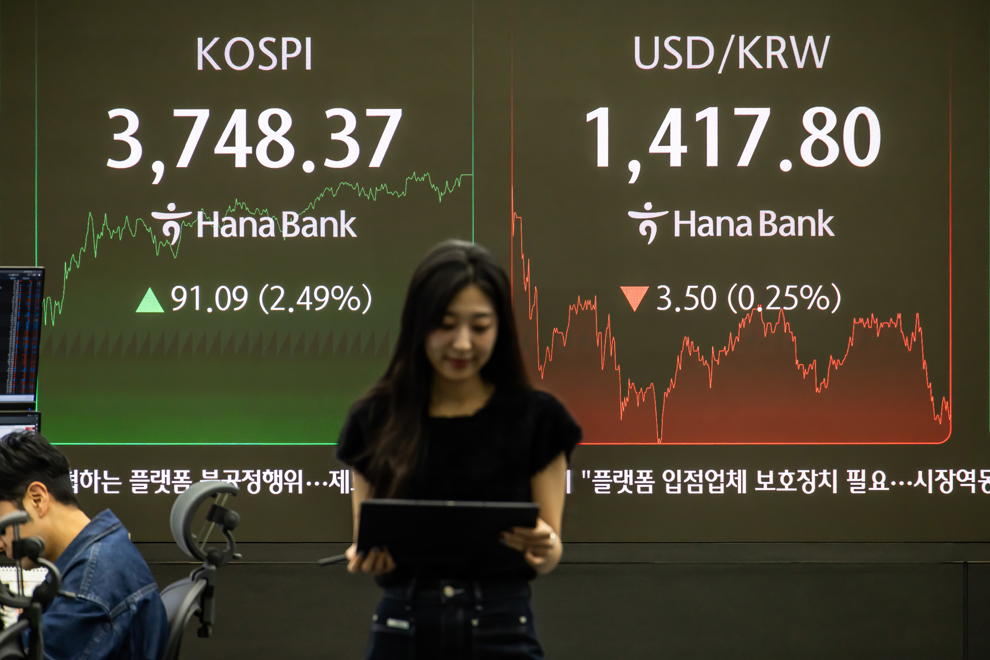 경제;금융;주식;주가;코스피;코스피종가;코스피최고치;코스피신고가;하나은행딜링룸;국장;코스피3700선돌파