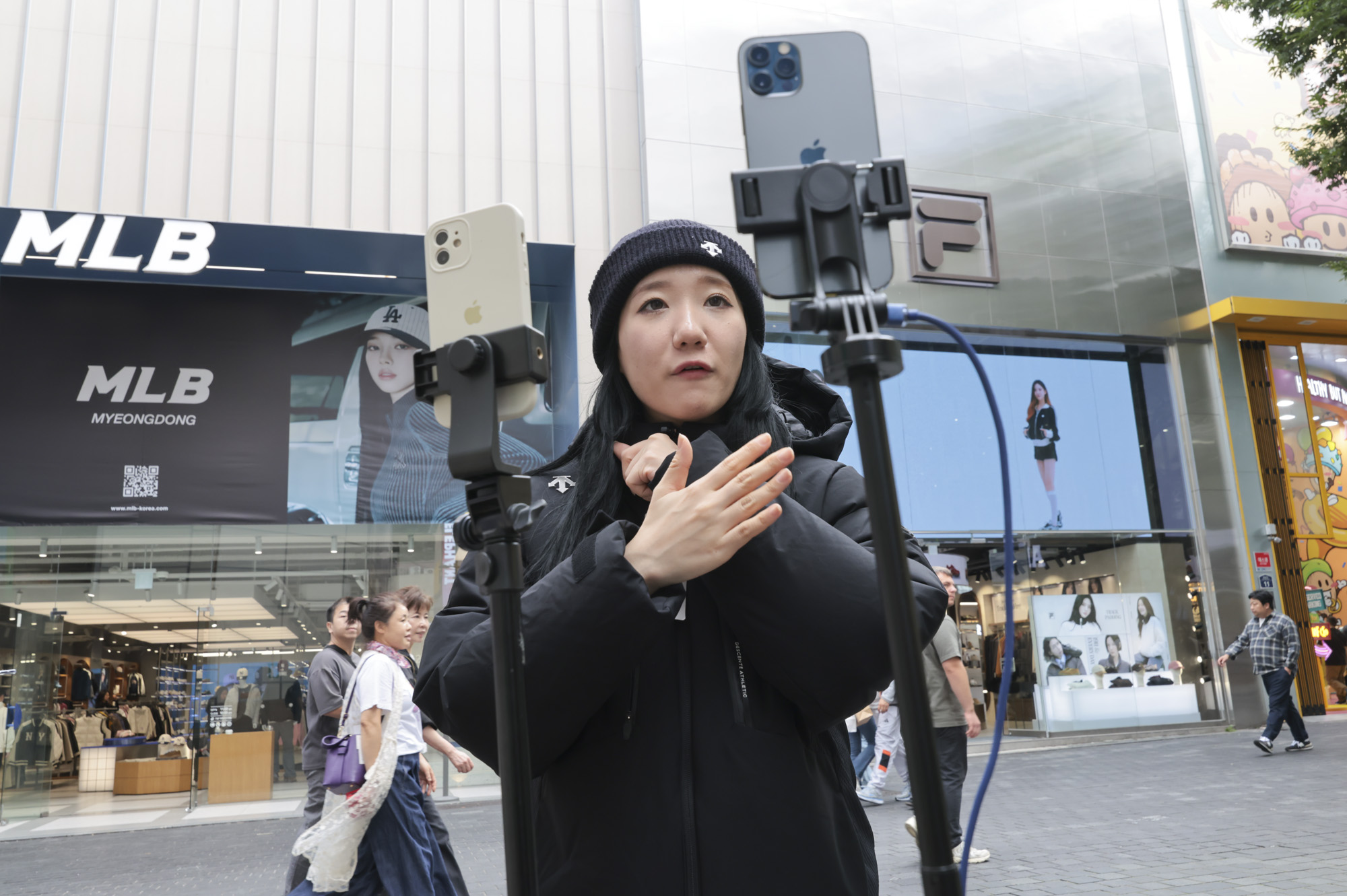 중국인;외국인;명동;관광;서울관광