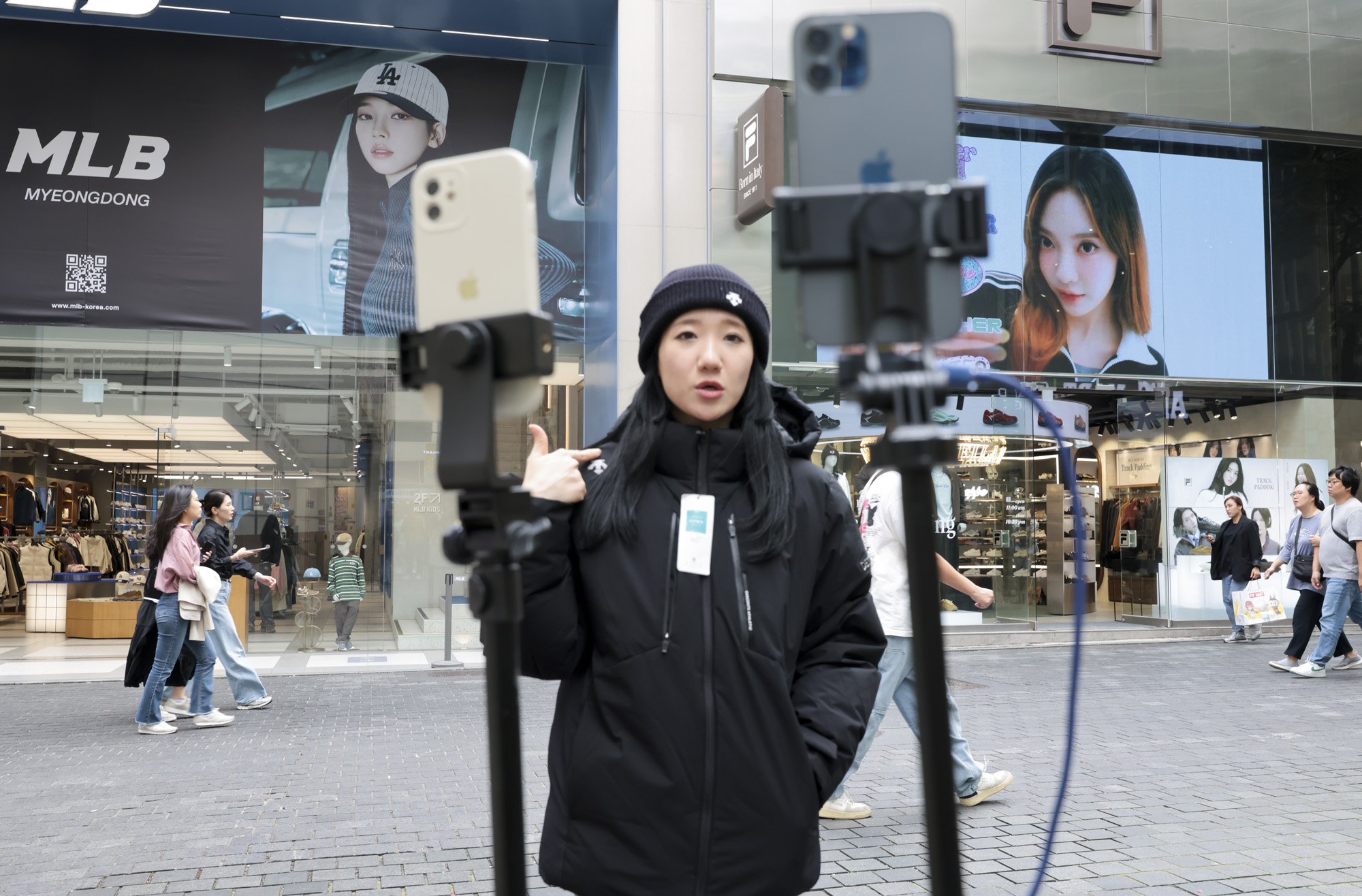 중국인;외국인;명동;관광;서울관광