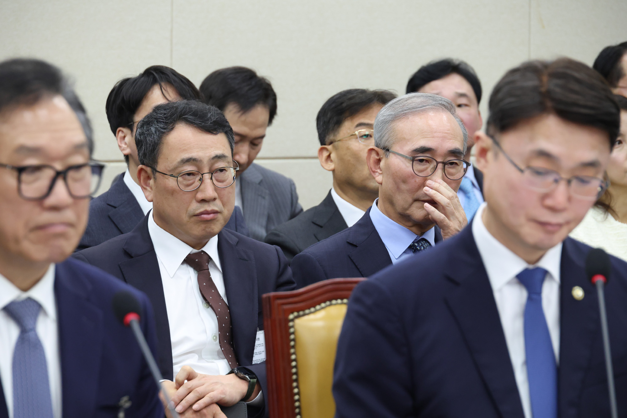 정치;국회;과학기술정보방송통신위원회 국정감사;홍범식 LG유플러스 대표;유영상 SK텔레콤 대표;김영섭 KT 대표