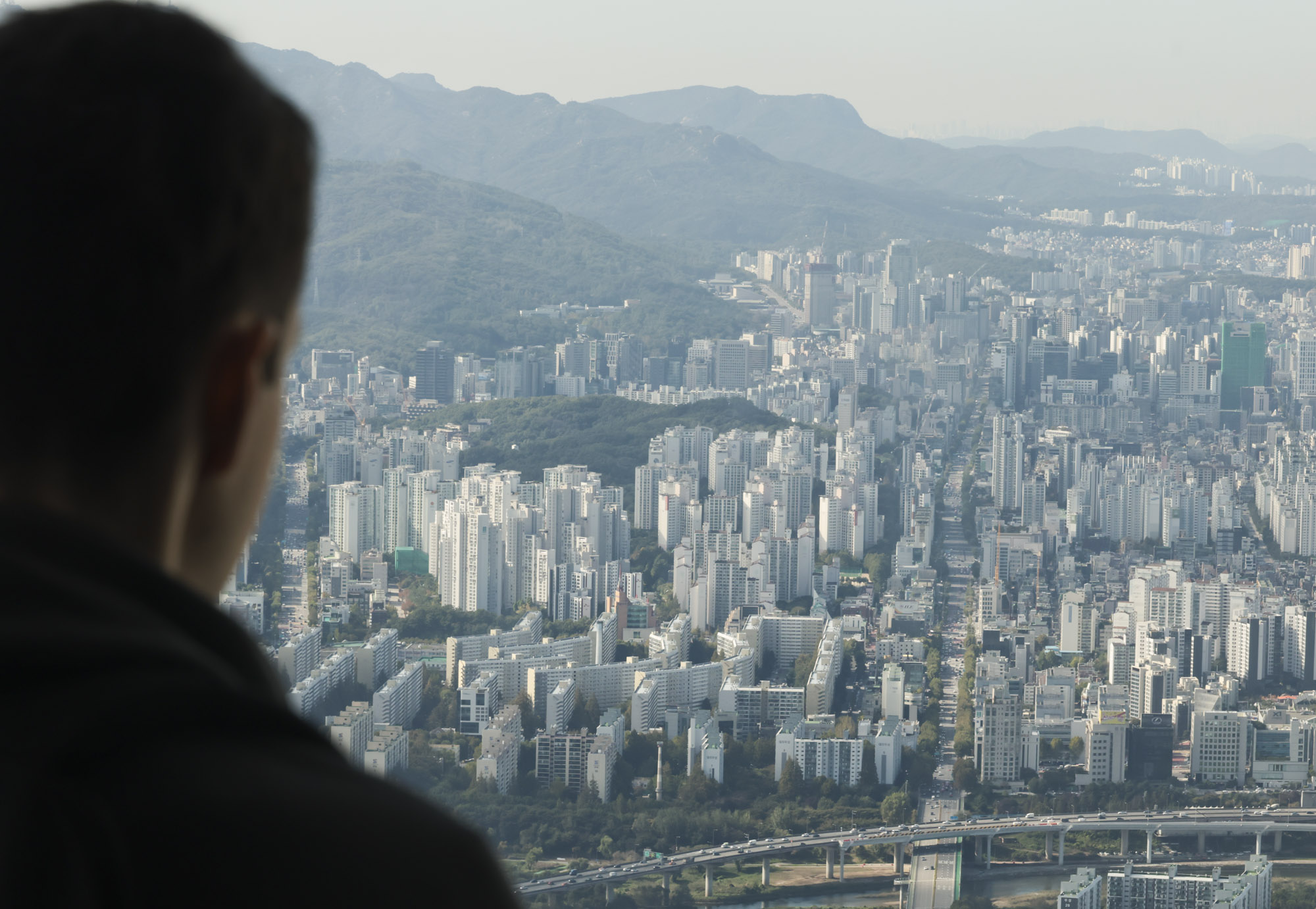 아파트;서울시내;아파트전경;아파트단지;롯데타워전망대;서울스카이