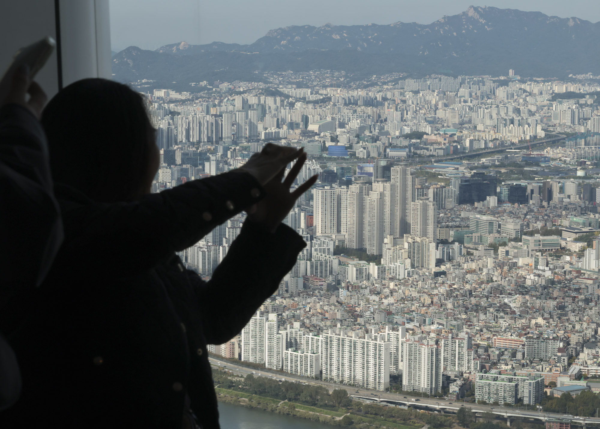 아파트;서울시내;아파트전경;아파트단지;롯데타워전망대;서울스카이