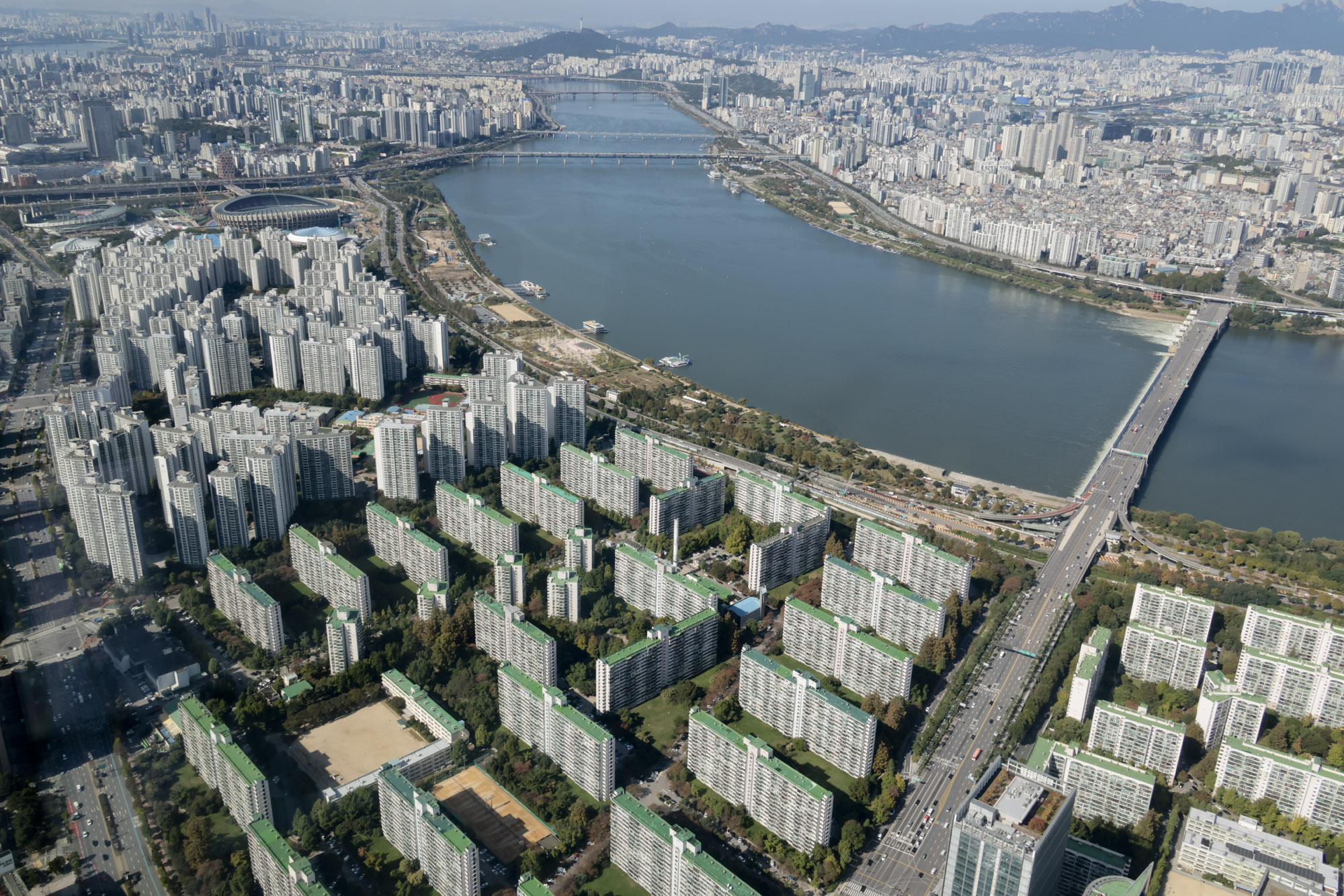 아파트;서울시내;아파트전경;아파트단지;롯데타워전망대;서울스카이