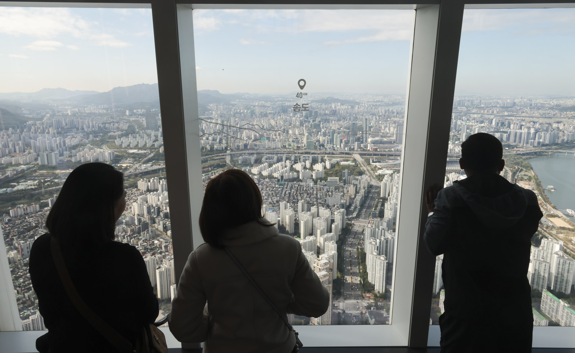 아파트;서울시내;아파트전경;아파트단지;롯데타워전망대;서울스카이