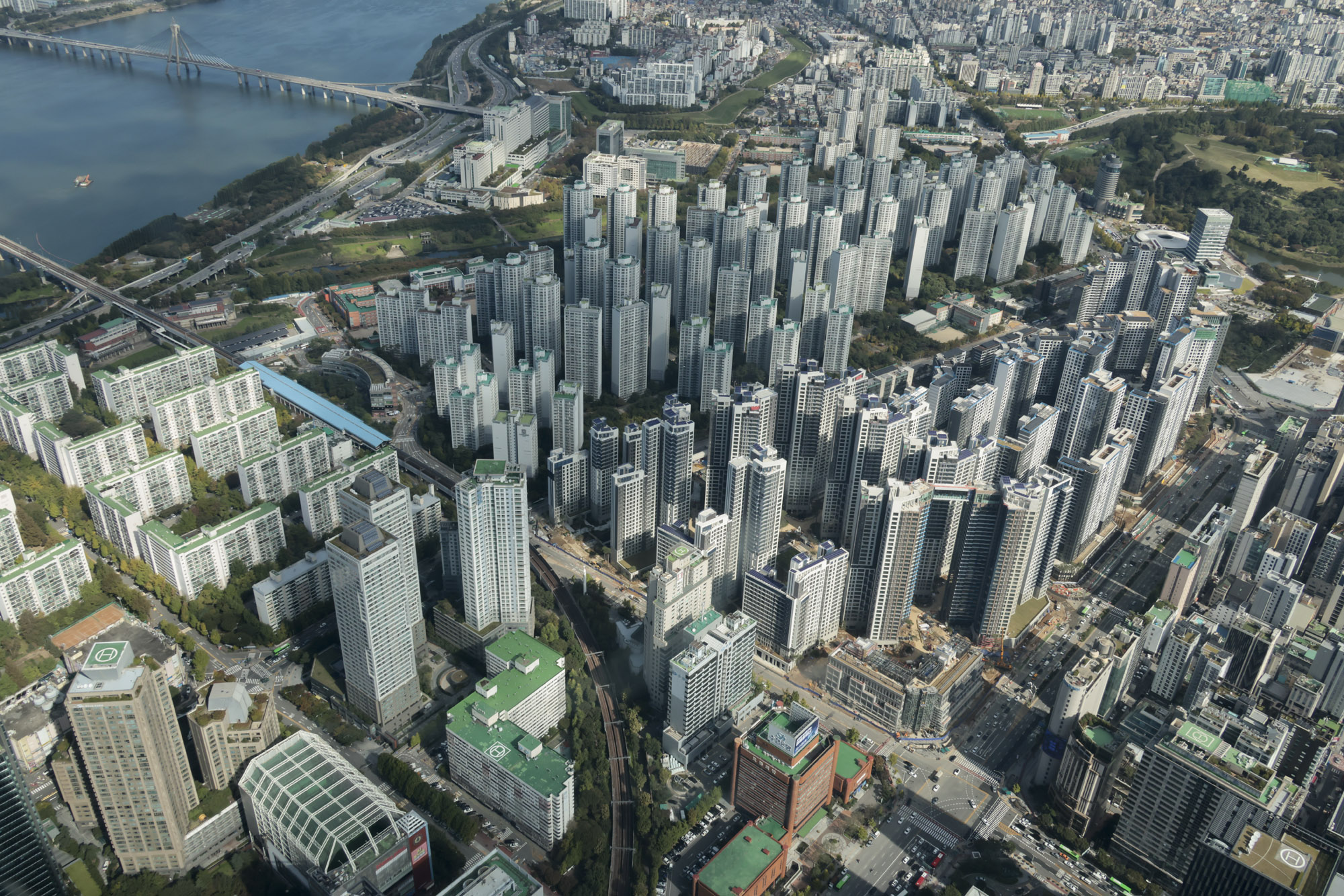 아파트;서울시내;아파트전경;아파트단지;롯데타워전망대;서울스카이