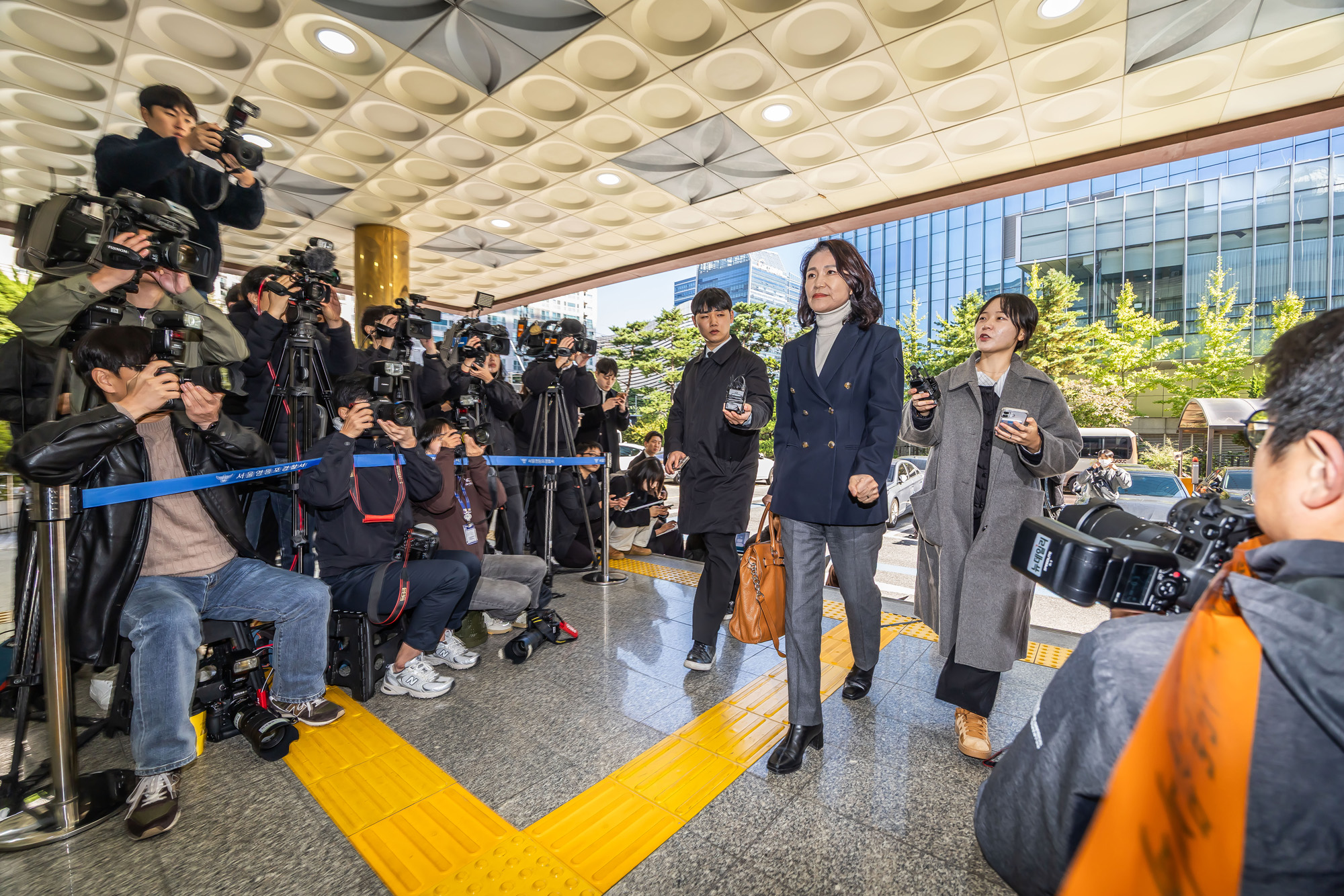사회;인물;이진숙;이진숙전방송통신위원장;이진숙경찰3차조사;서울영등포경찰서;이진숙공직선거법국가공무원법위반혐의