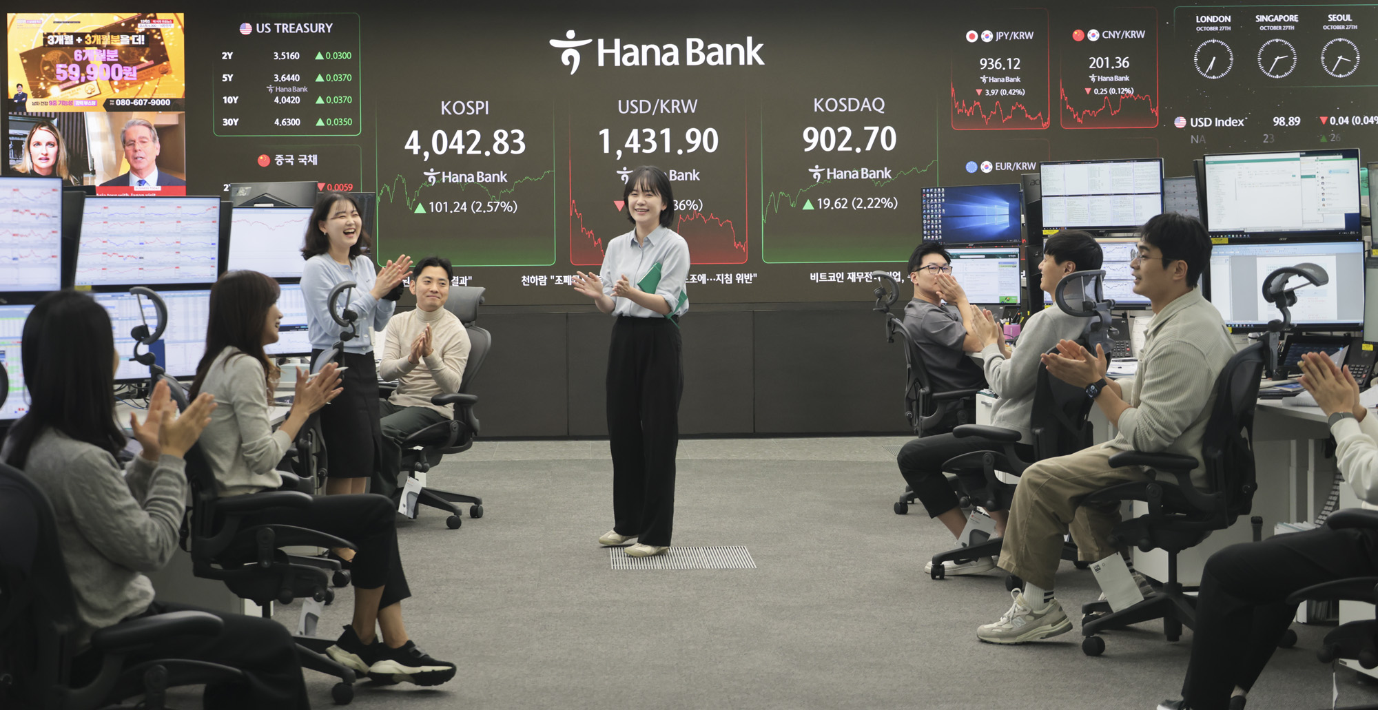 코스피;코스피4000;코스피사천;코스닥900;하나은행;주식;주가