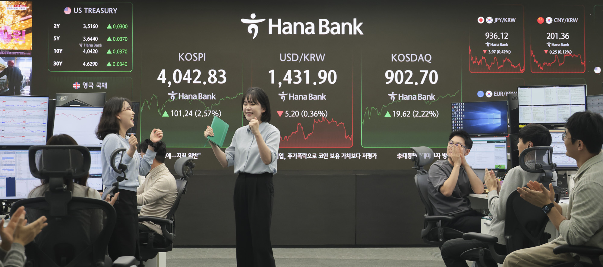 코스피;코스피4000;코스피사천;코스닥900;하나은행;주식;주가