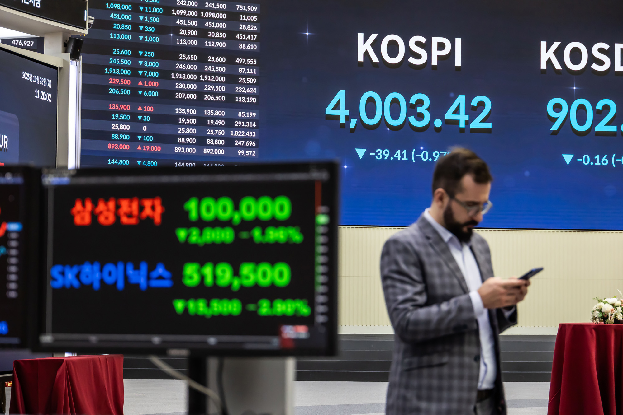 경제;주식;주가;코스피;코스피4000돌파;코스피4000;KOSPI4000;여의도한국거래소;주식상승장