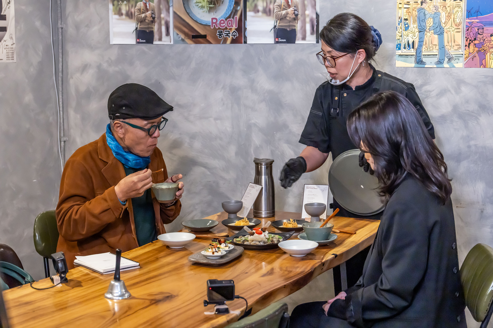 방송;연예;우먼센스;TV조선;식객허영만의백반기행현장스케치;만화가허영만;허영만백반기행촬영