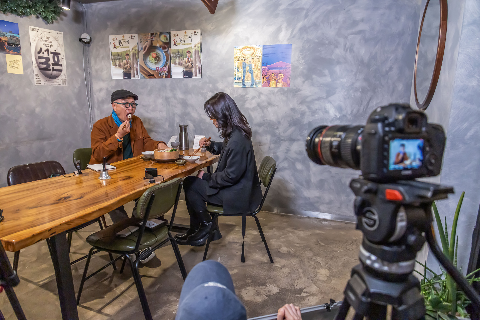 방송;연예;우먼센스;TV조선;식객허영만의백반기행현장스케치;만화가허영만;허영만백반기행촬영