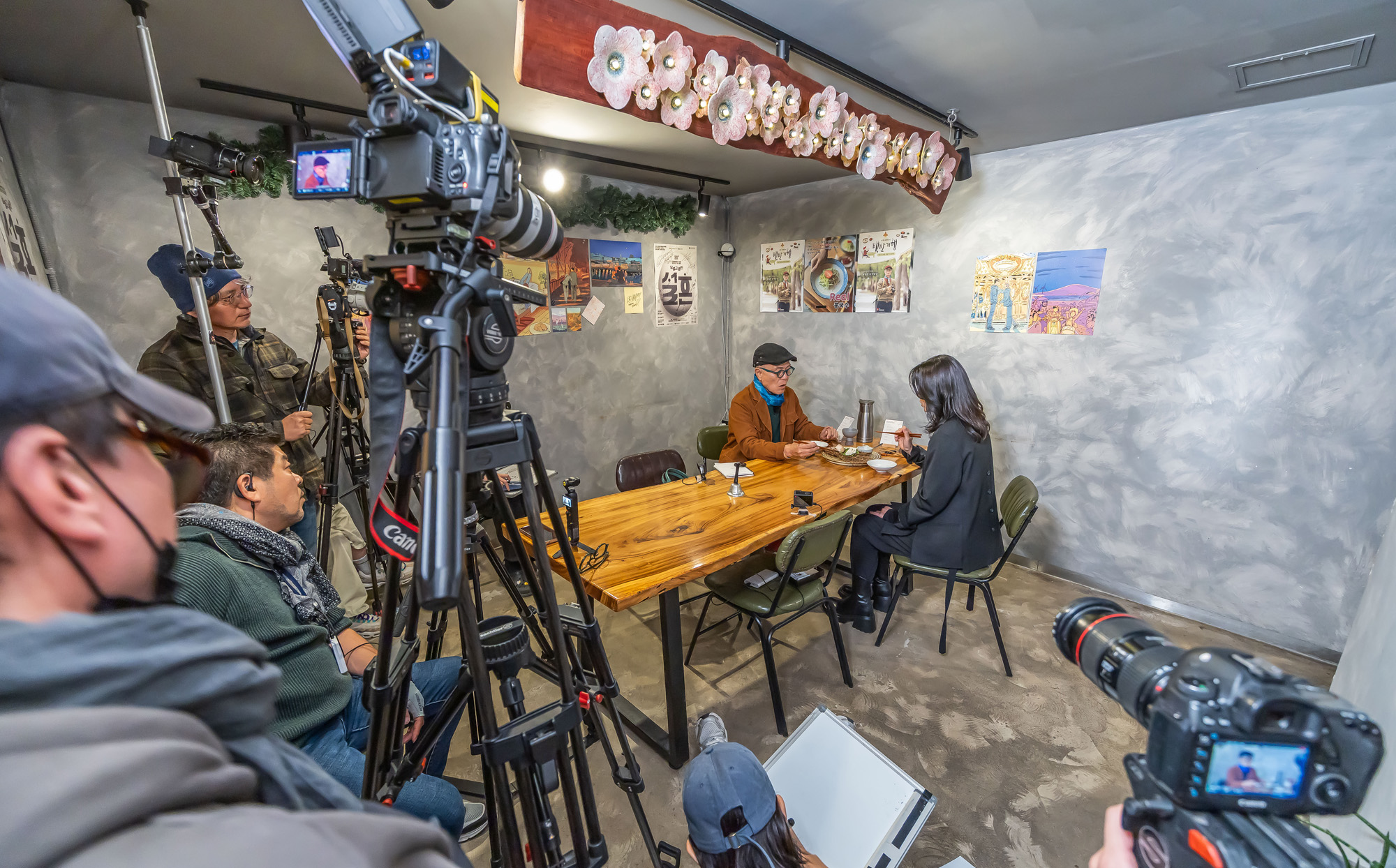 방송;연예;우먼센스;TV조선;식객허영만의백반기행현장스케치;만화가허영만;허영만백반기행촬영