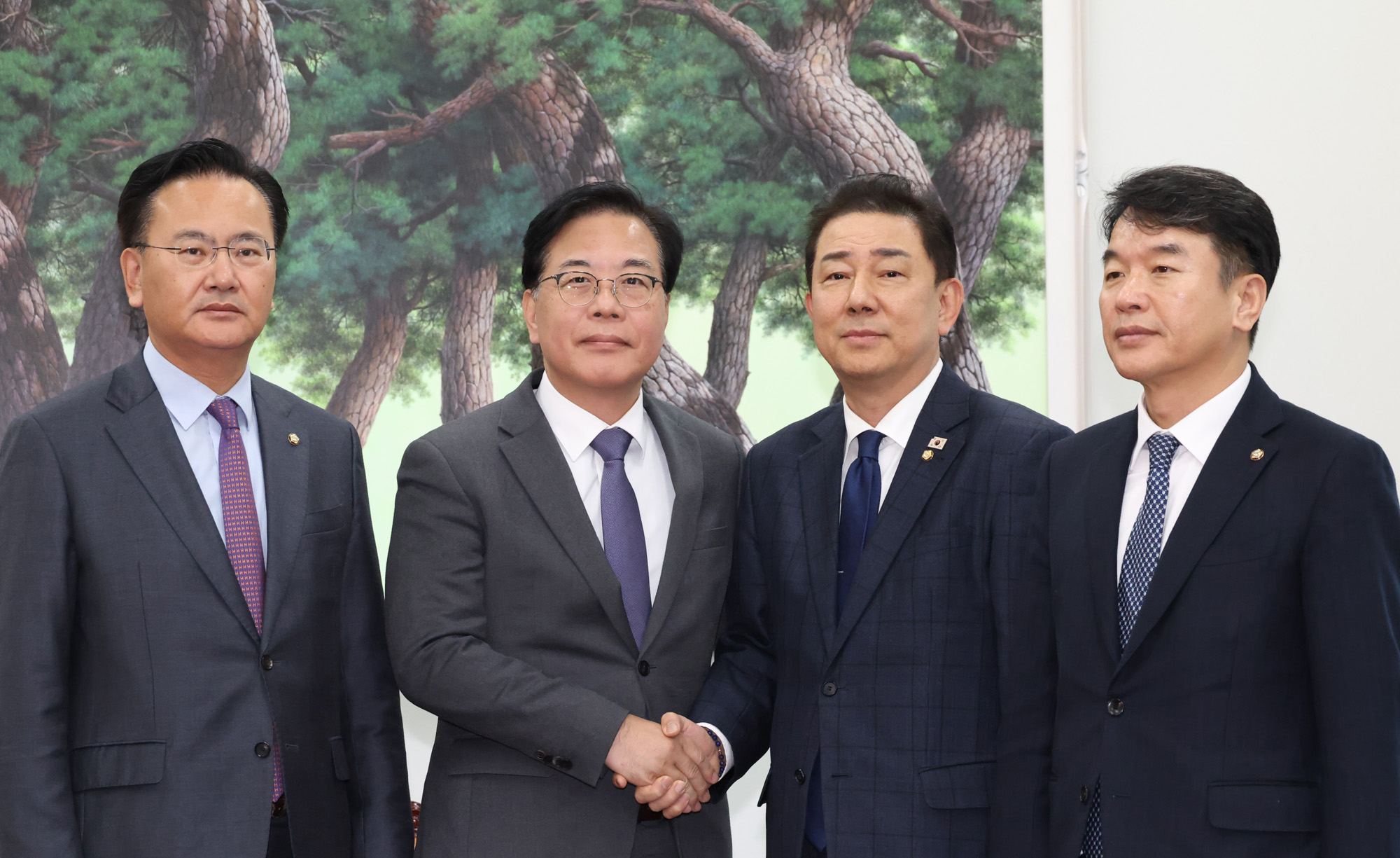 정치;국회;여야원내대표회동;김병기;송언석