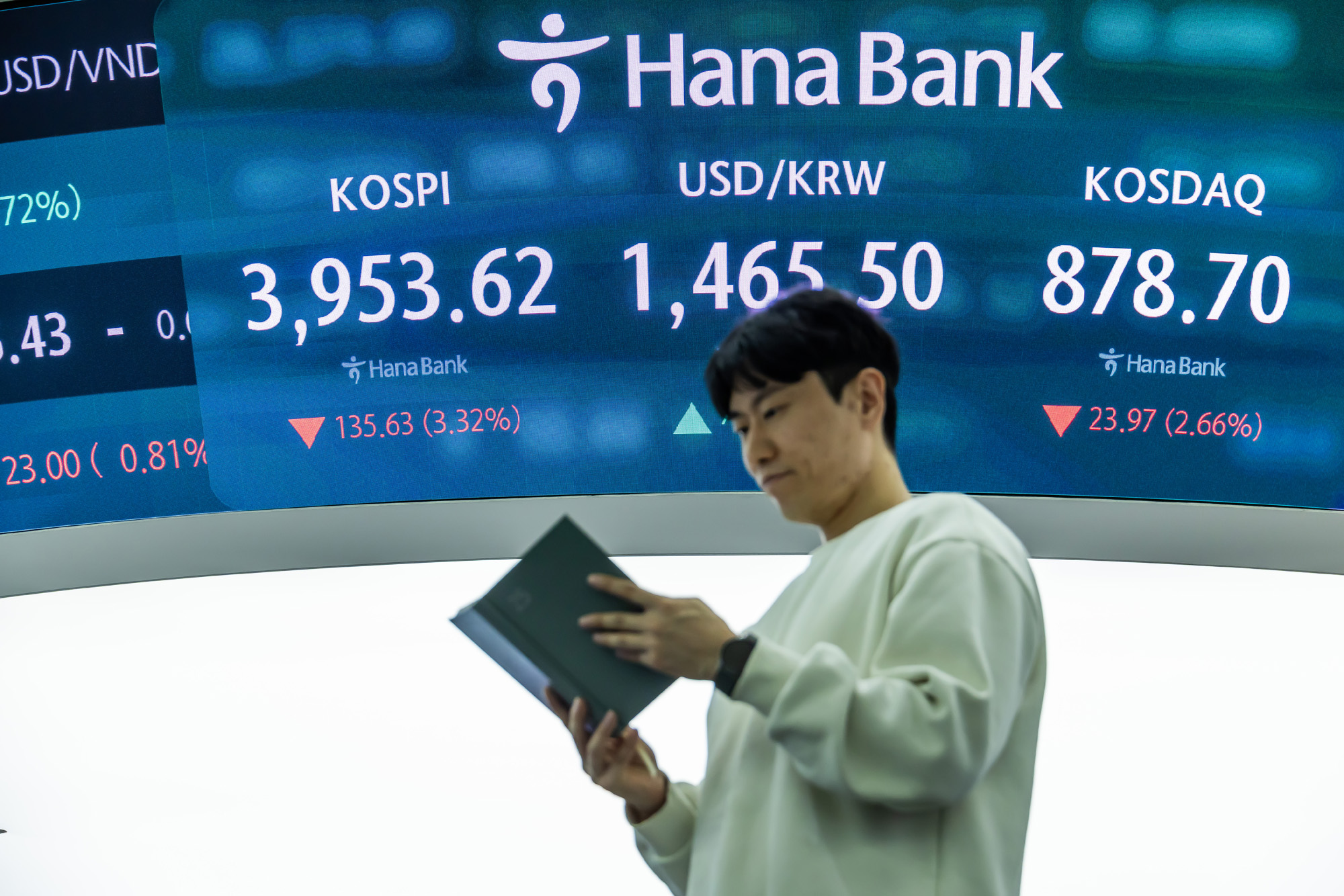 경제;주식;주가;코스피;KOSPI;코스피4000;하나은행딜링룸;코스피종가