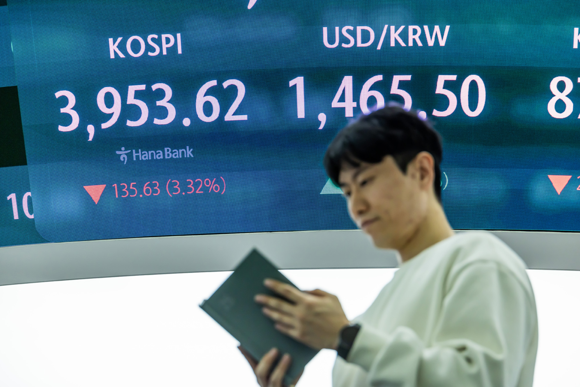 경제;주식;주가;코스피;KOSPI;코스피4000;하나은행딜링룸;코스피종가