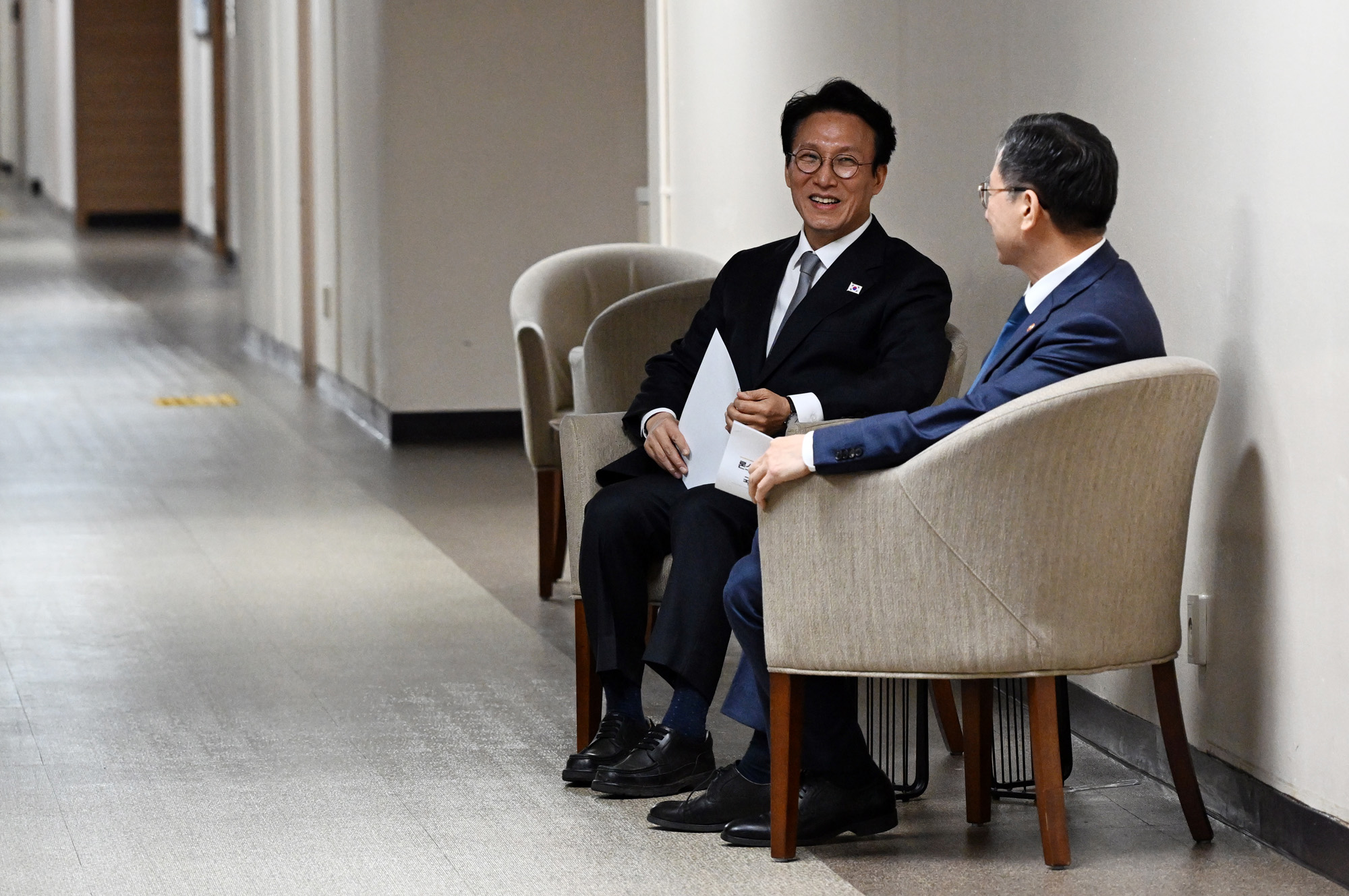 김민석 국무총리;정부서울청사;론스타 ISDS;승소;브리핑