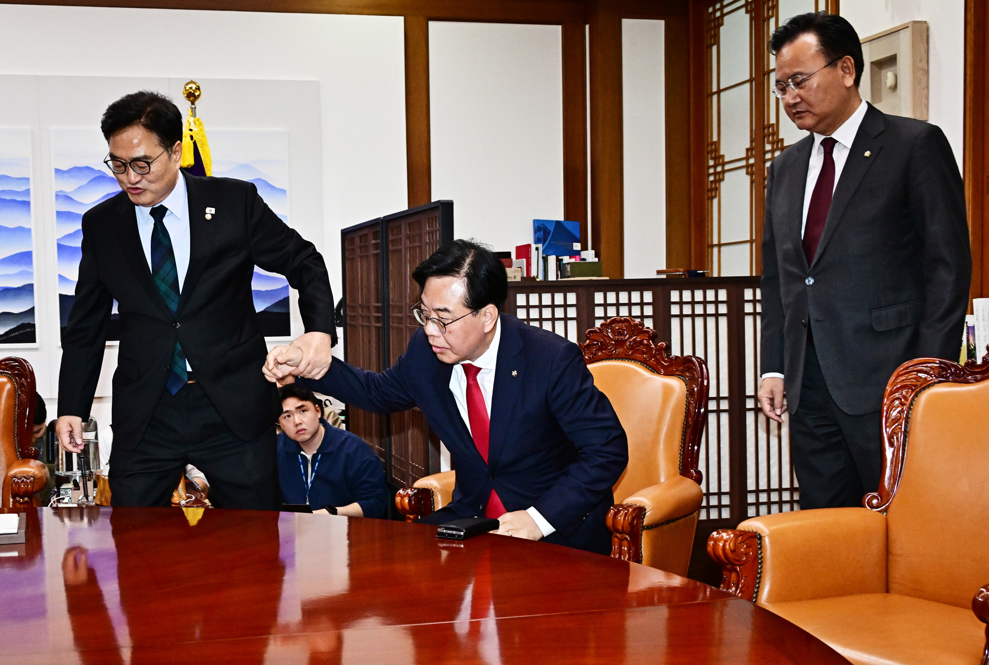 정치;국회;우원식;송언석;김병기;원내대표회동