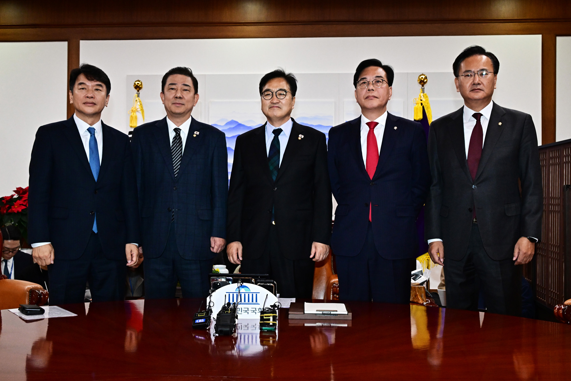 정치;국회;우원식;송언석;김병기;원내대표회동