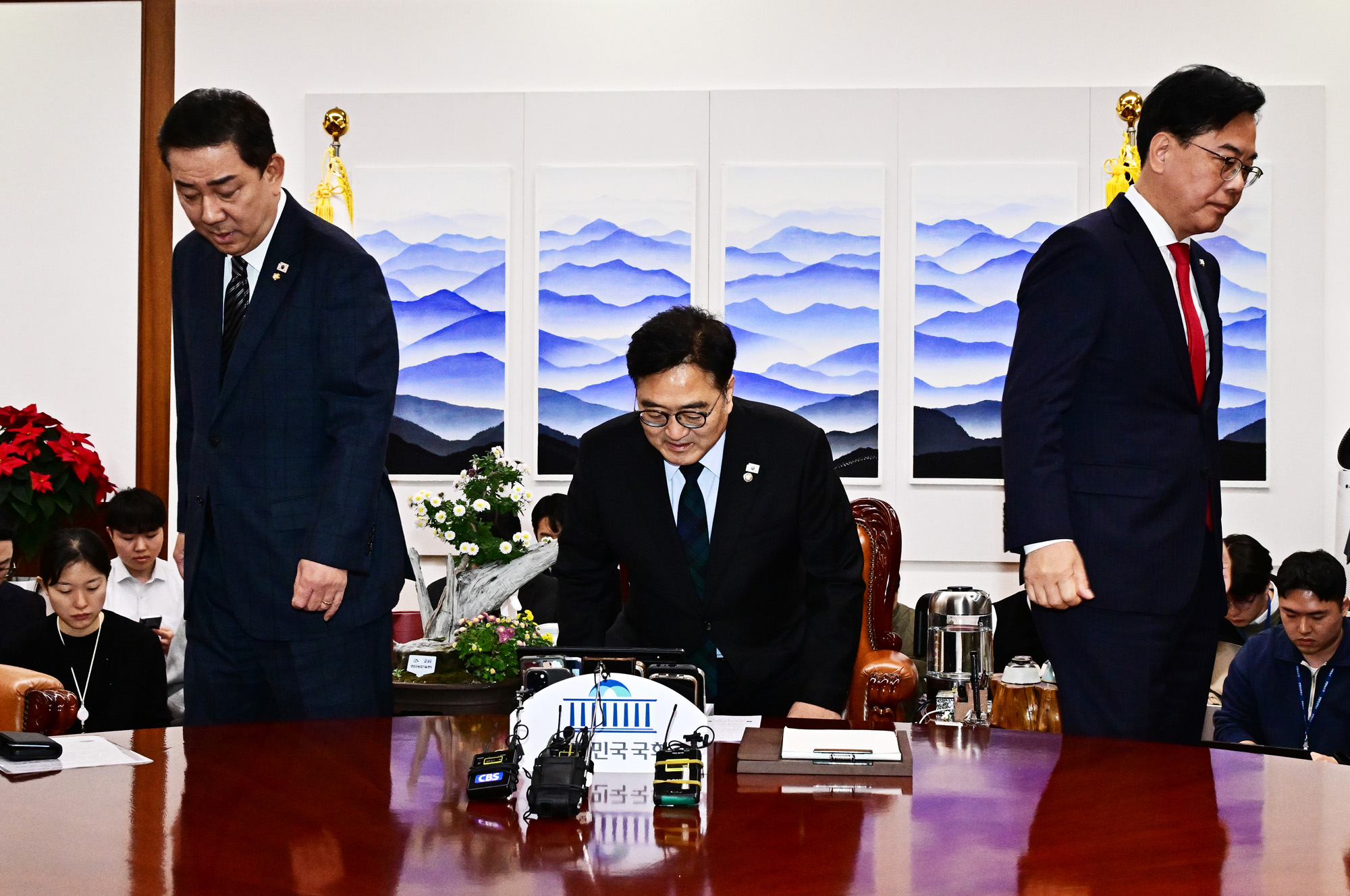 정치;국회;우원식;송언석;김병기;원내대표회동