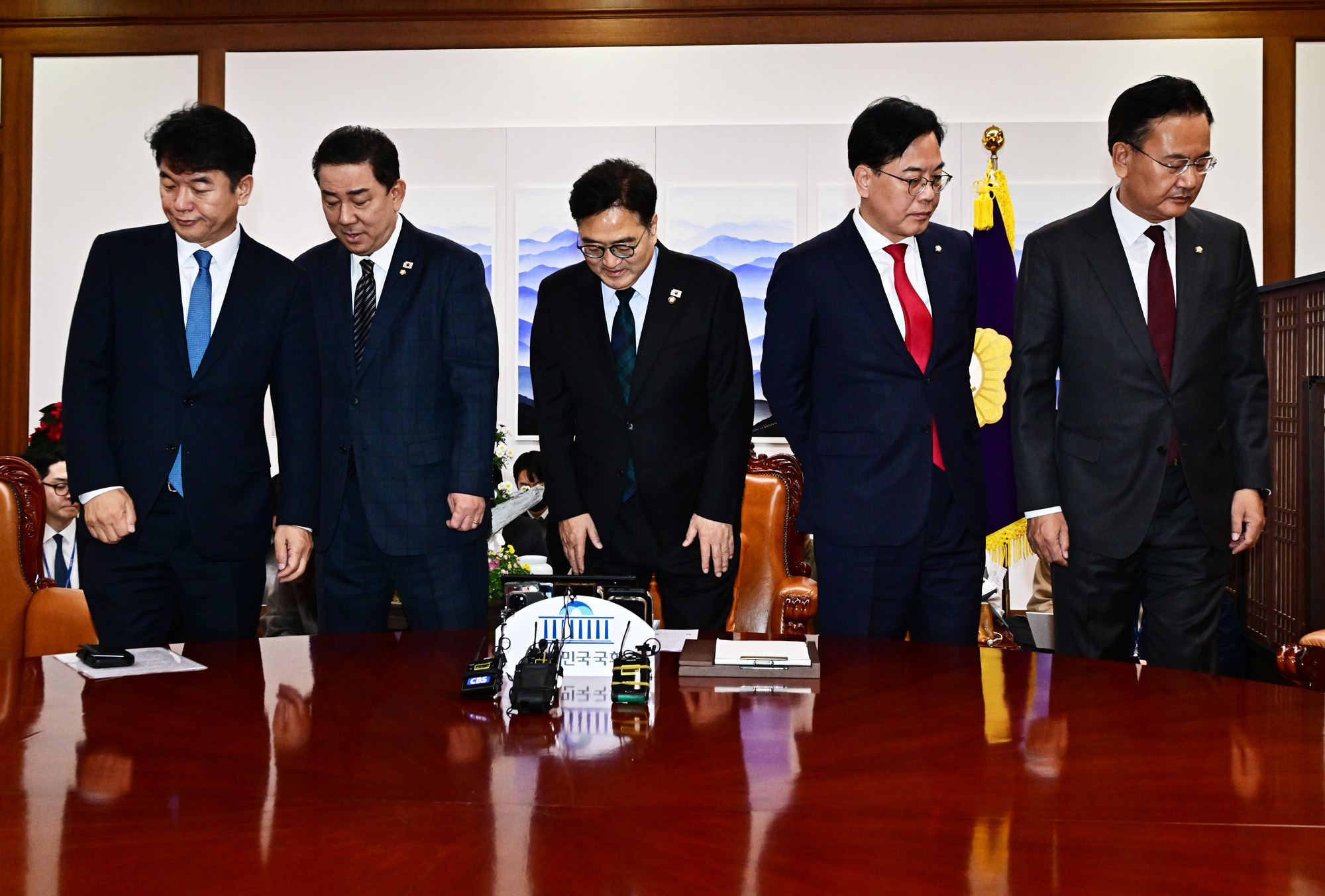 정치;국회;우원식;송언석;김병기;원내대표회동