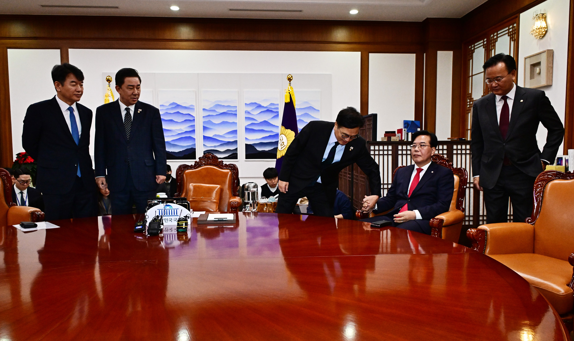 정치;국회;우원식;송언석;김병기;원내대표회동
