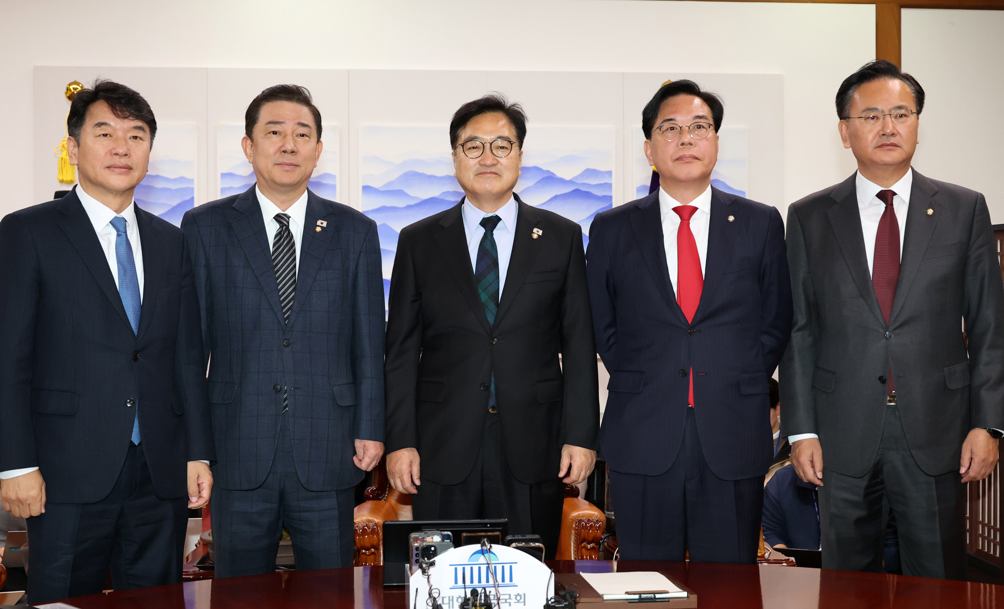 정치;국회;우원식;송언석;김병기;원내대표회동