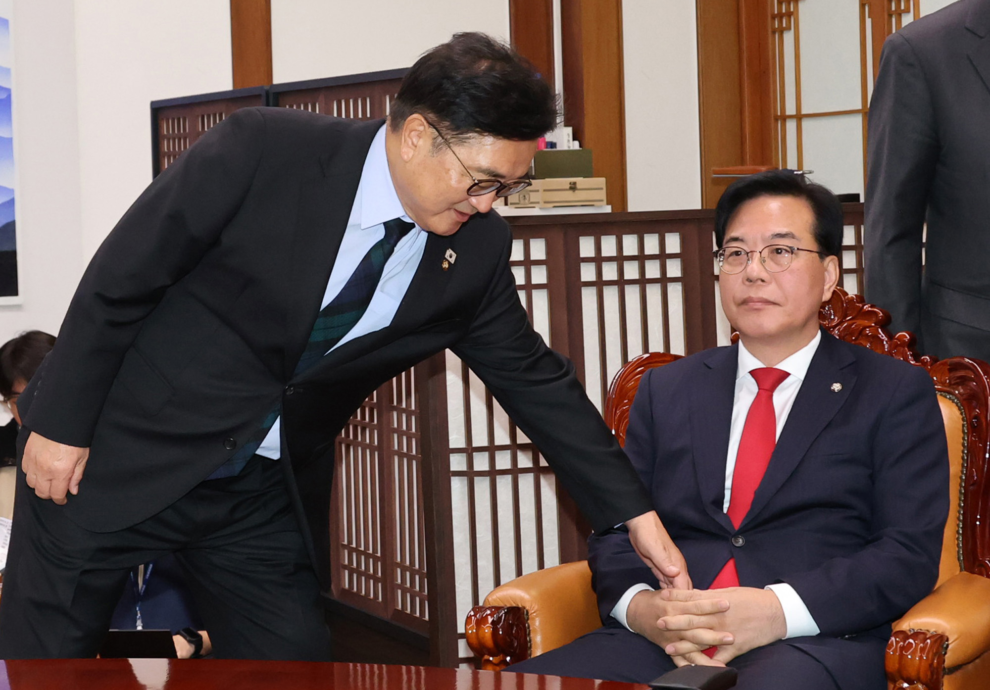 정치;국회;우원식;송언석;김병기;원내대표회동