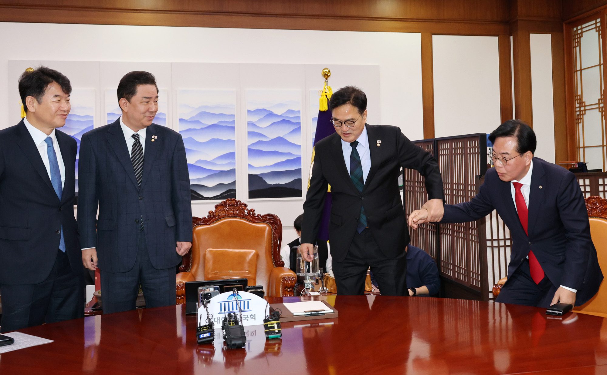 정치;국회;우원식;송언석;김병기;원내대표회동