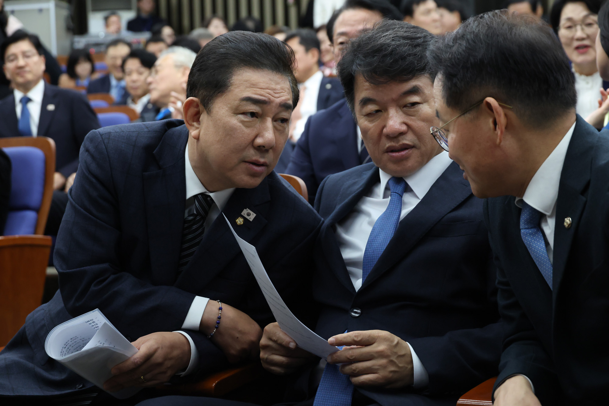 정치;국회;더불어민주당 의원총회;김병기