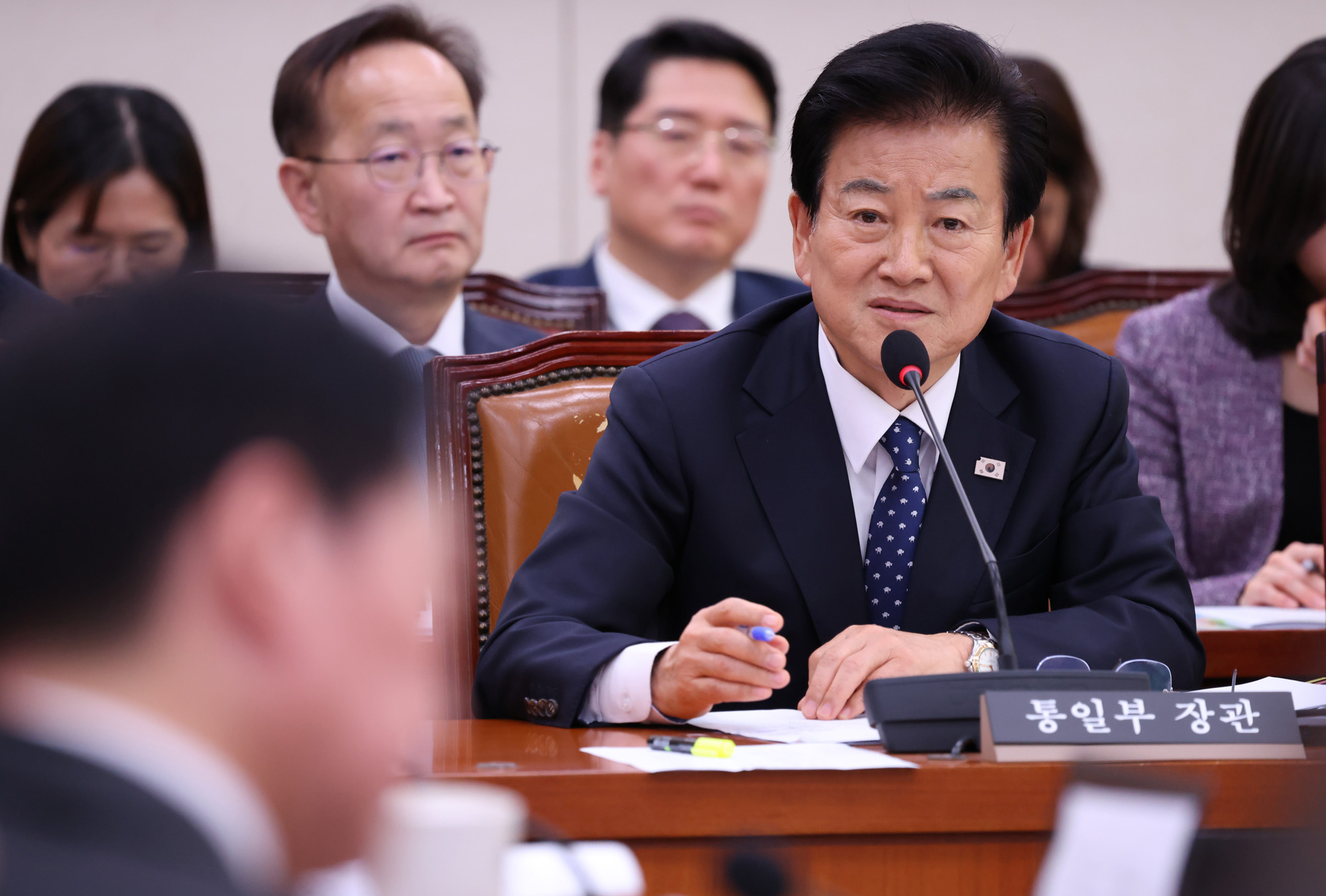 정치;국회;외교통일위워노히;정동영 통일부장관