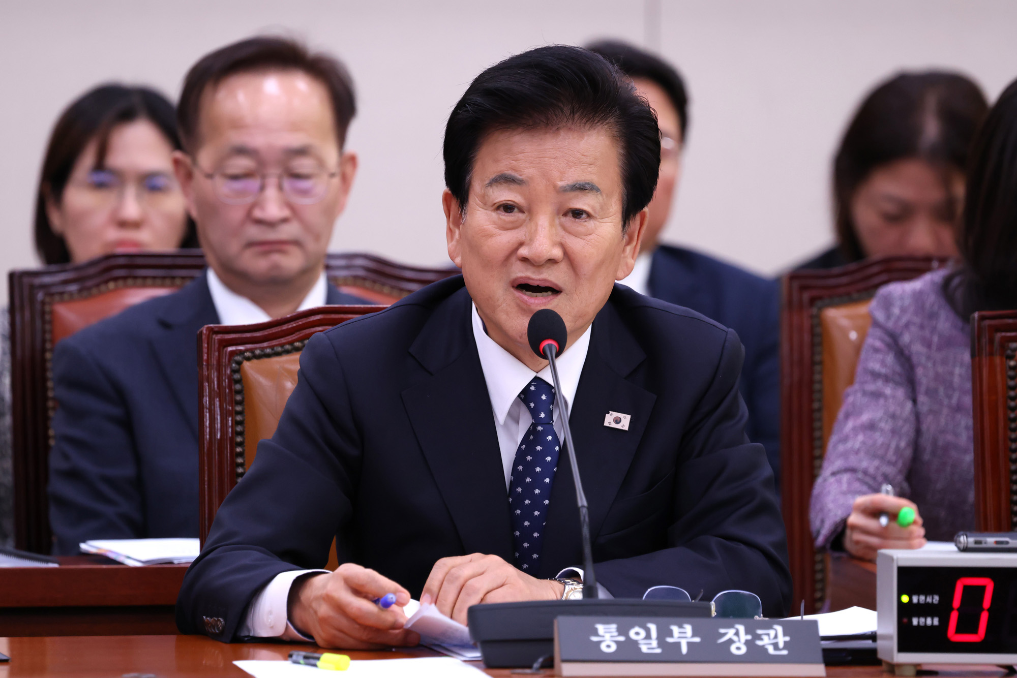 정치;국회;외교통일위워노히;정동영 통일부장관