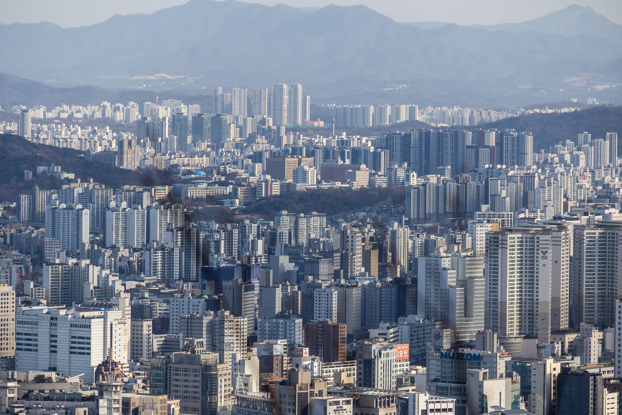 경제;부동산;아파트;서울아파트;서울시내아파트단지;남산;서울집값고공행진