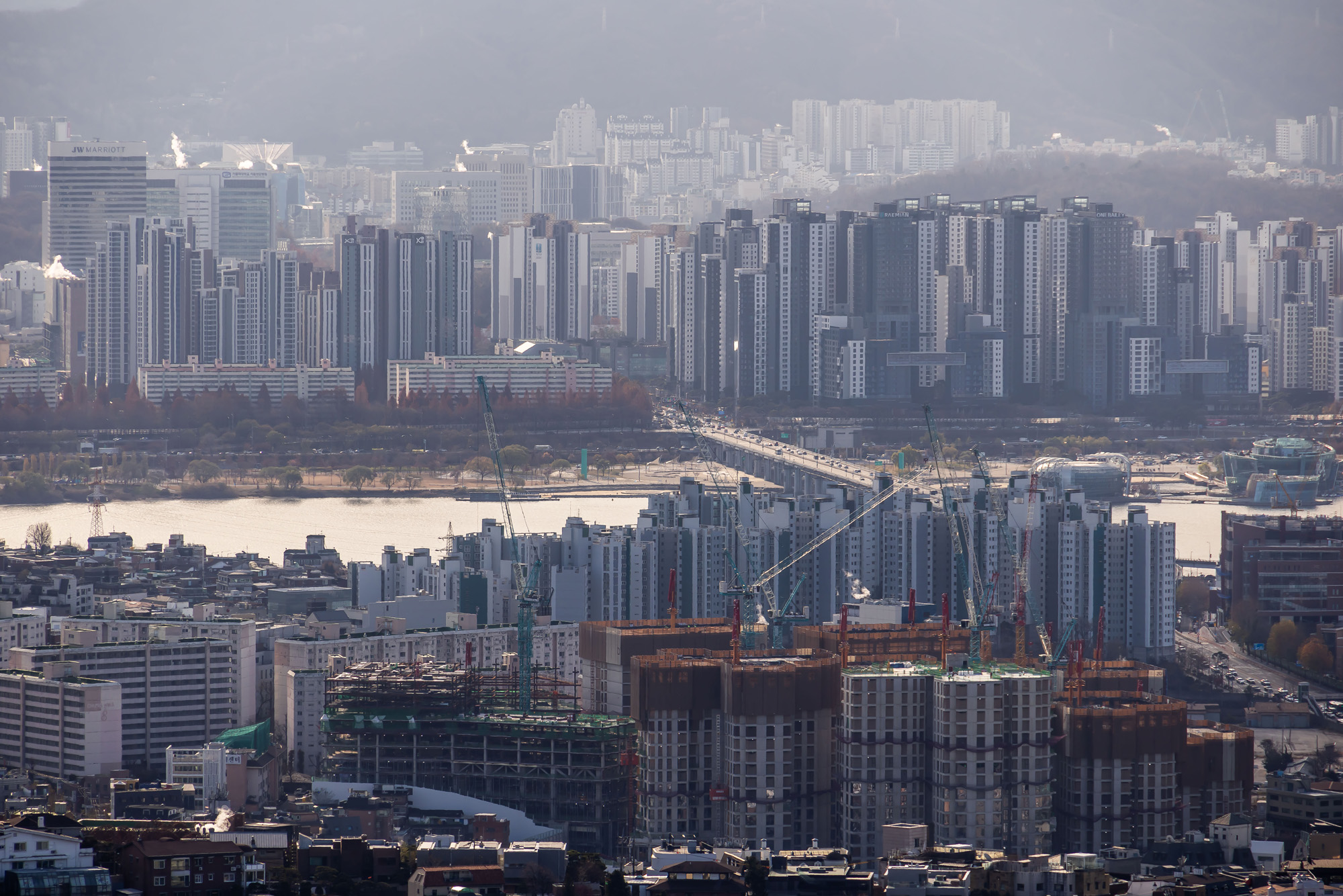 경제;부동산;아파트;서울아파트;서울시내아파트단지;남산;서울집값고공행진